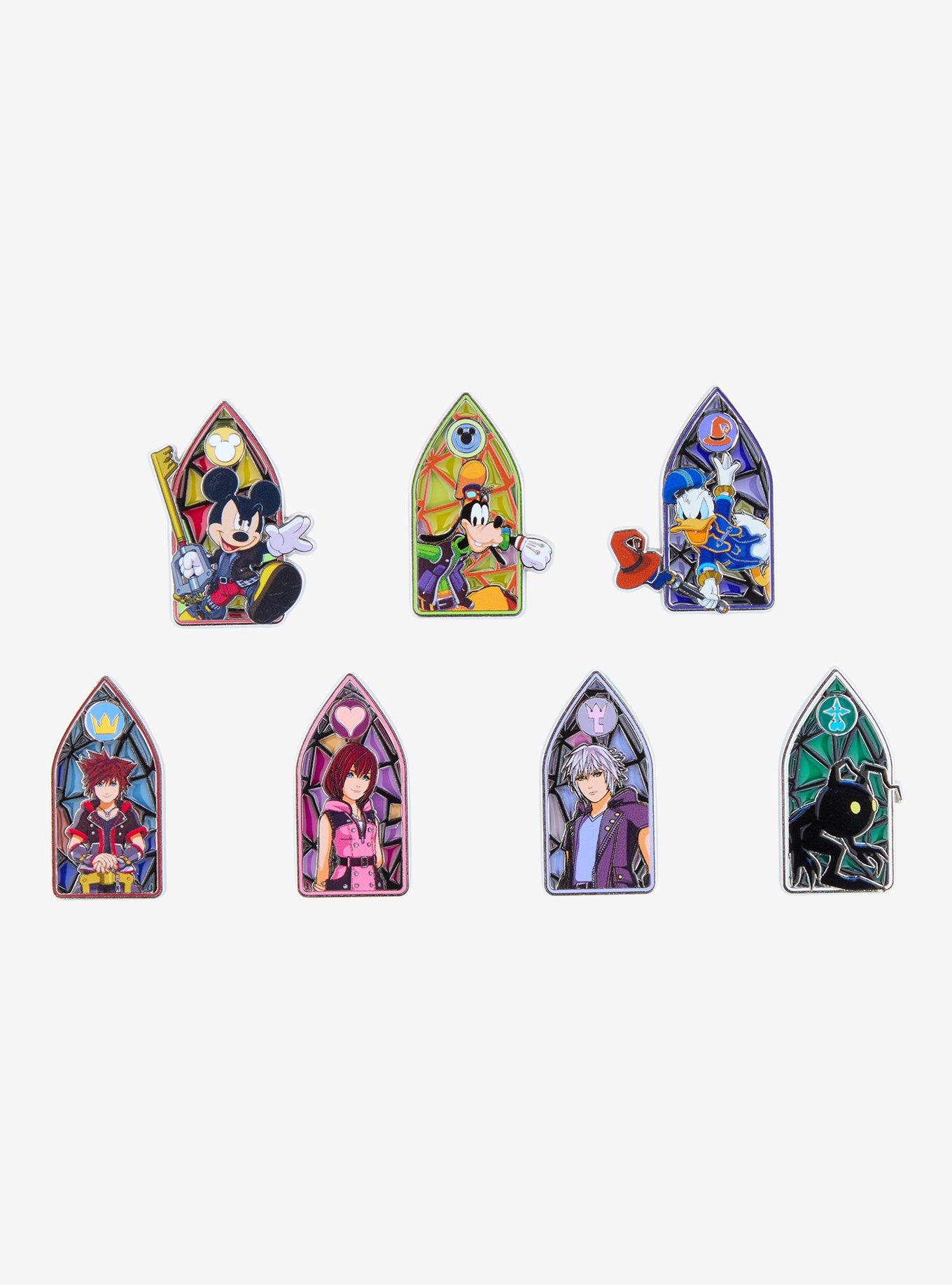Disney Kingdom Hearts Stained Glass Blind Box Enamel Pin, , hi-res