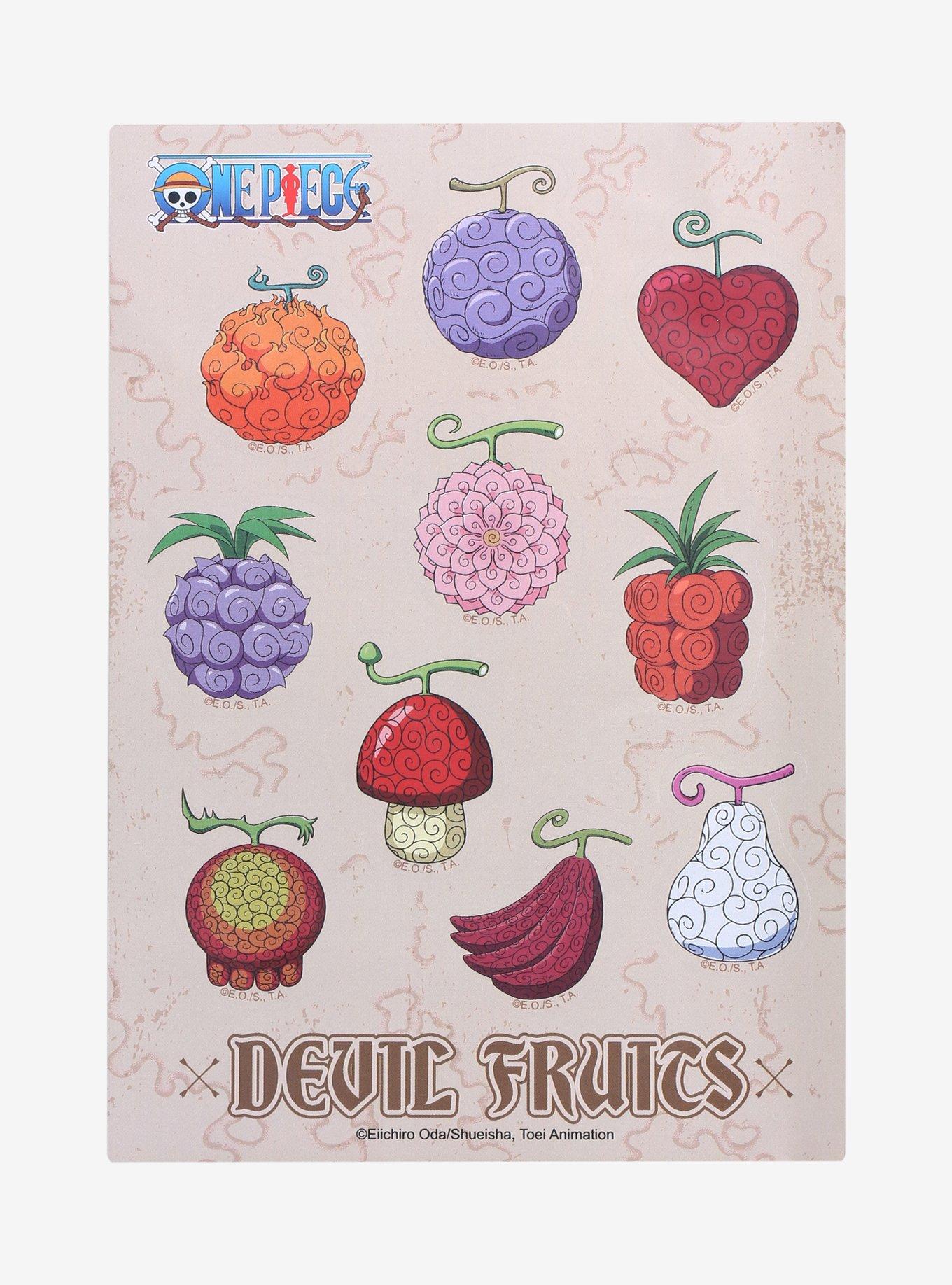 One Piece Devil Fruits Scented Sticker Sheet, , hi-res