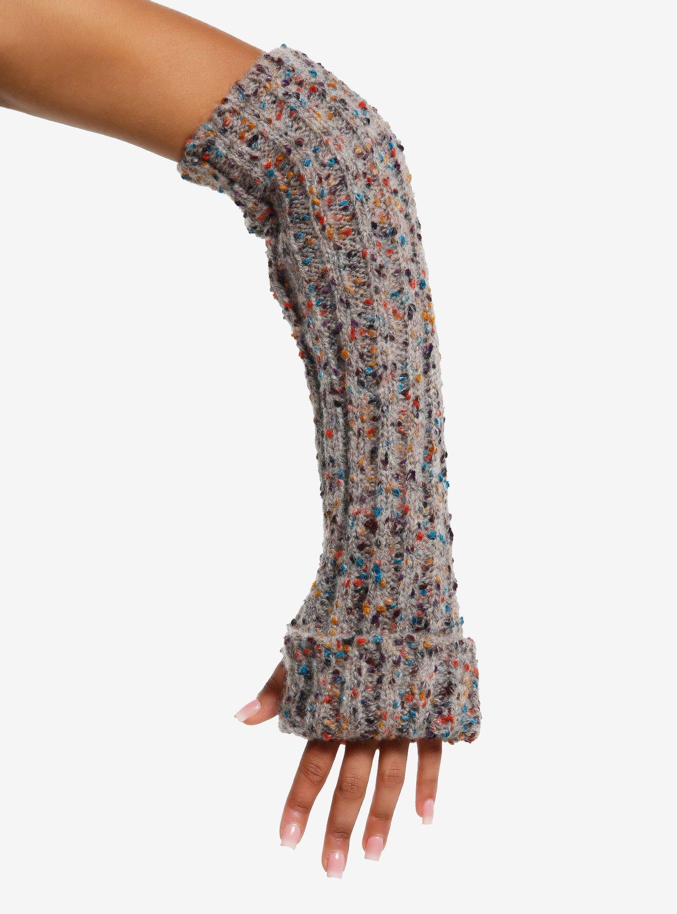 Colorful Speckled Arm Warmers, , hi-res