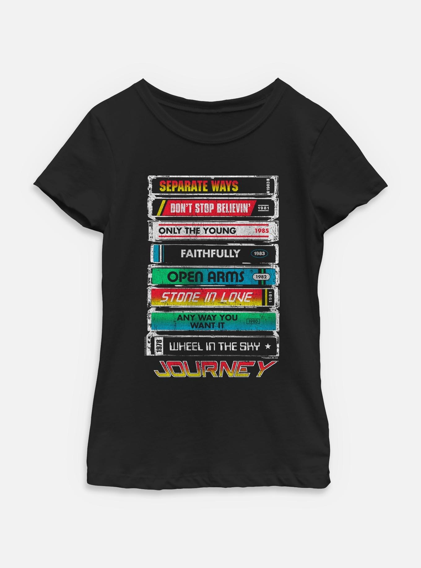 Journey Tape Deck Hits Youth Girls T-Shirt, , hi-res