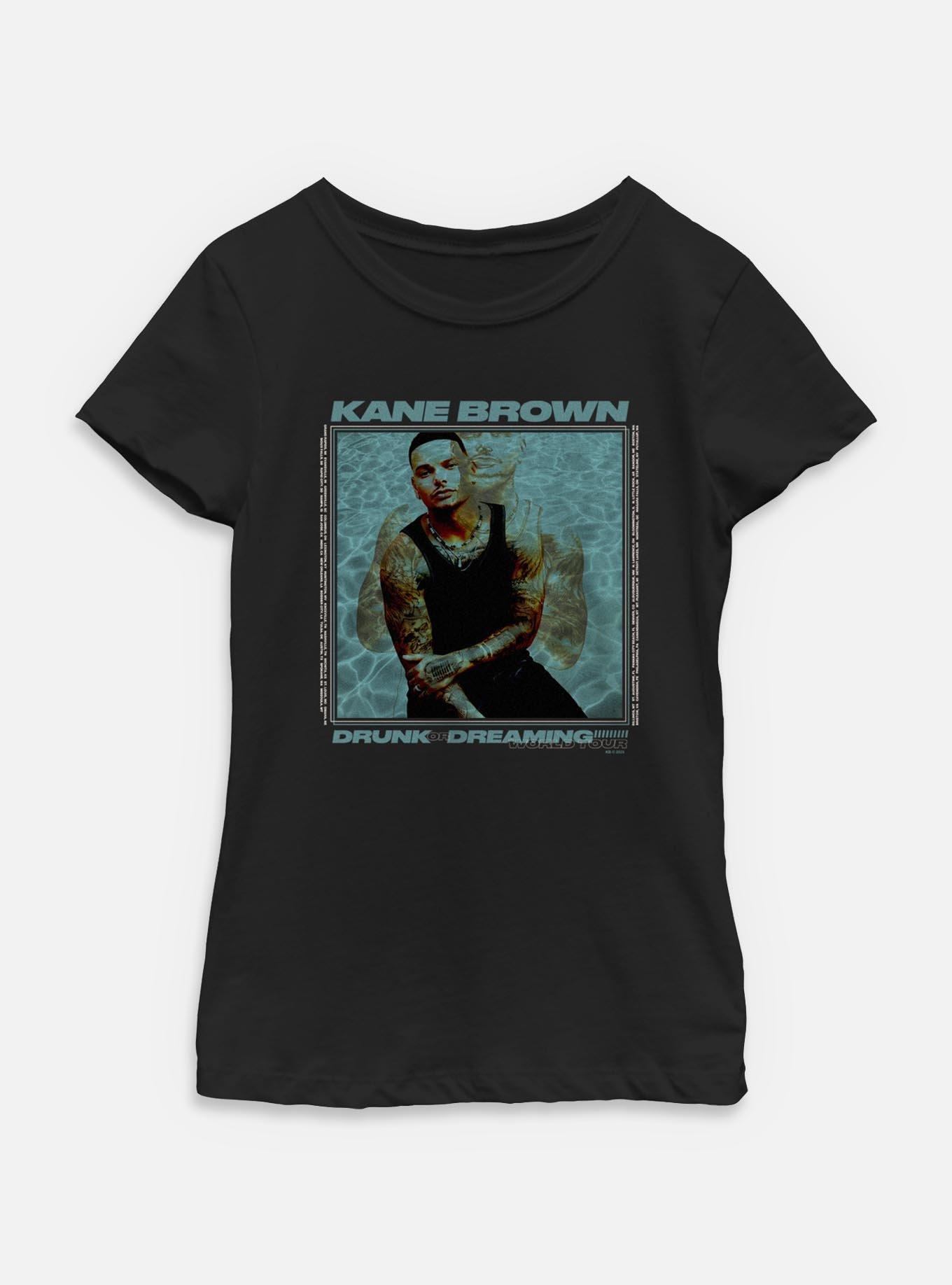 Kane Brown Drunk Or Dreaming World Tour Youth Girls T-Shirt, , hi-res