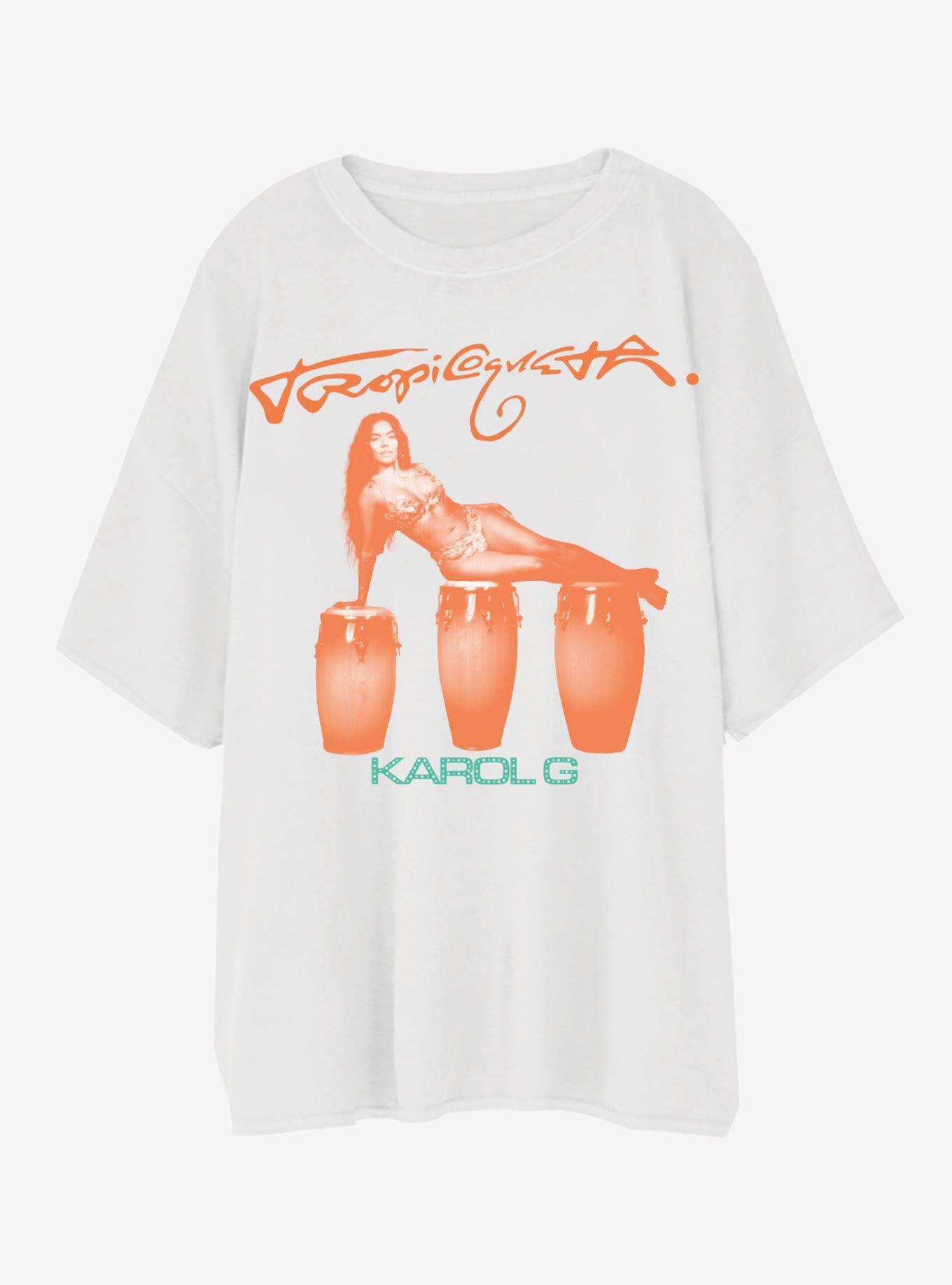 Karol G Tropicoqueta Bongo Drums T-Shirt Hot Topic Exclusive, , hi-res