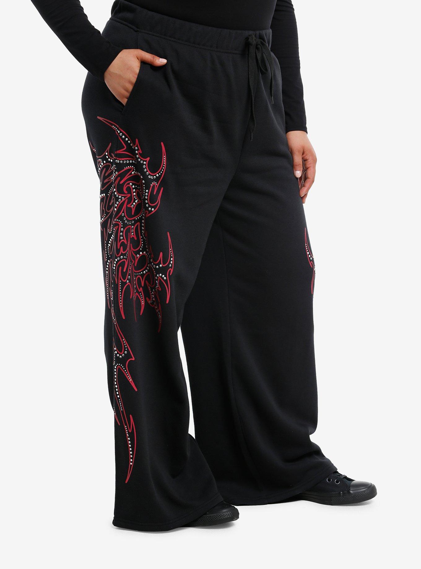 Tribal Rhinestone Girls Lounge Pants Plus Size, , hi-res