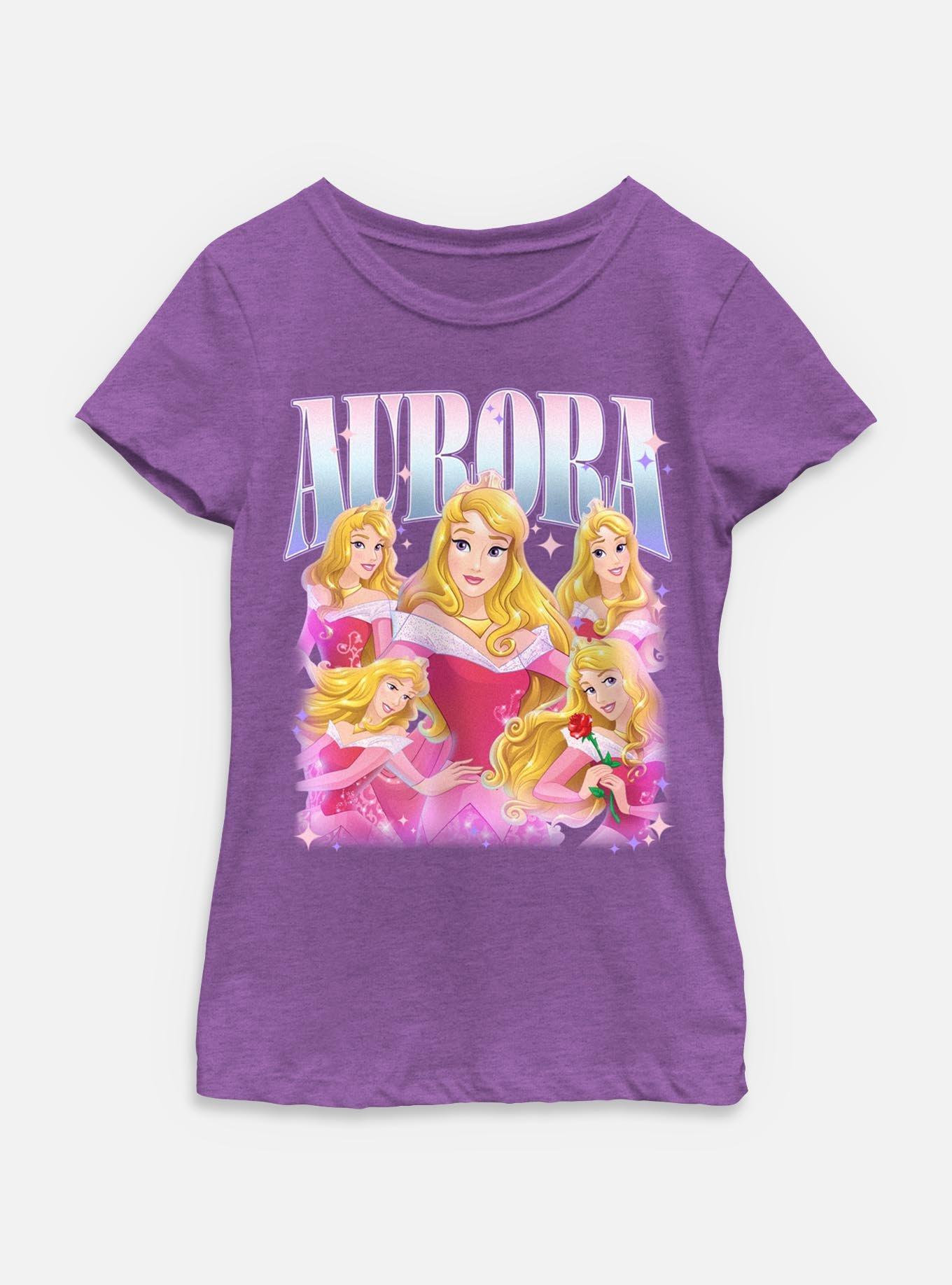 Disney Princesses Retro Aurora Youth Girls T-Shirt, , hi-res