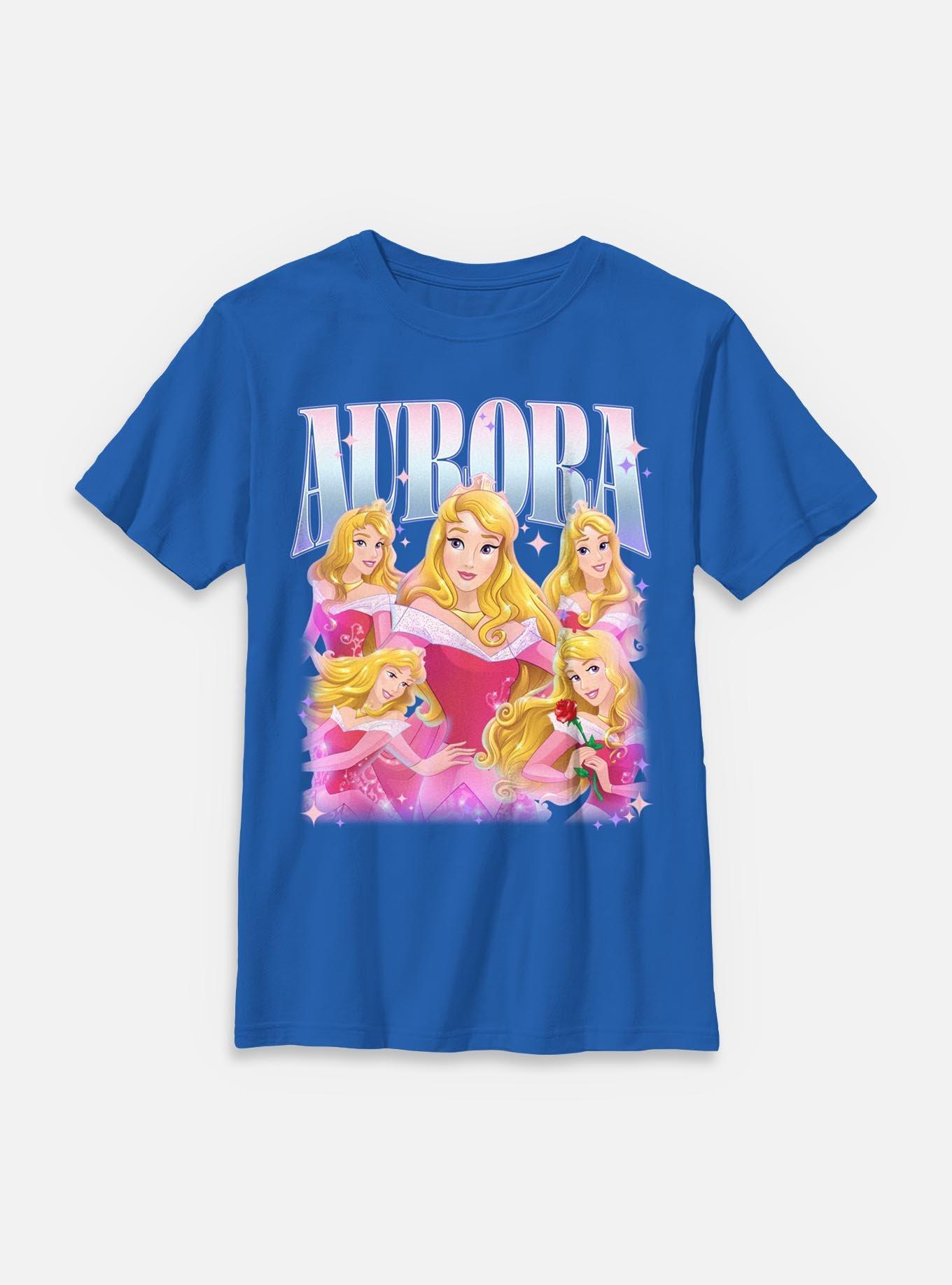 Disney Princesses Retro Aurora Youth T-Shirt, , hi-res
