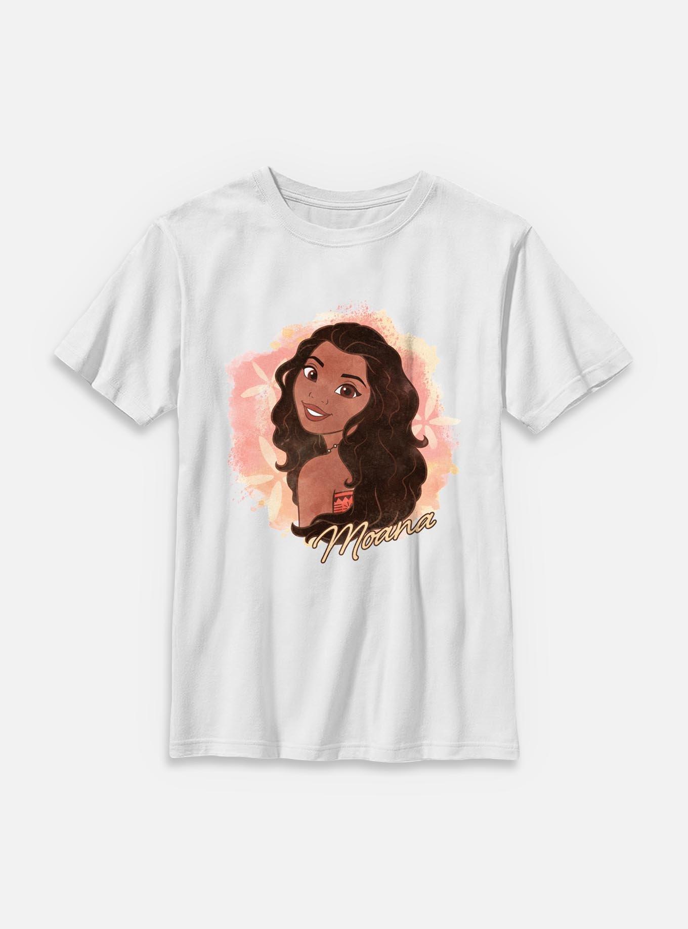Disney Princesses Watercolor Moana Youth T-Shirt, , hi-res
