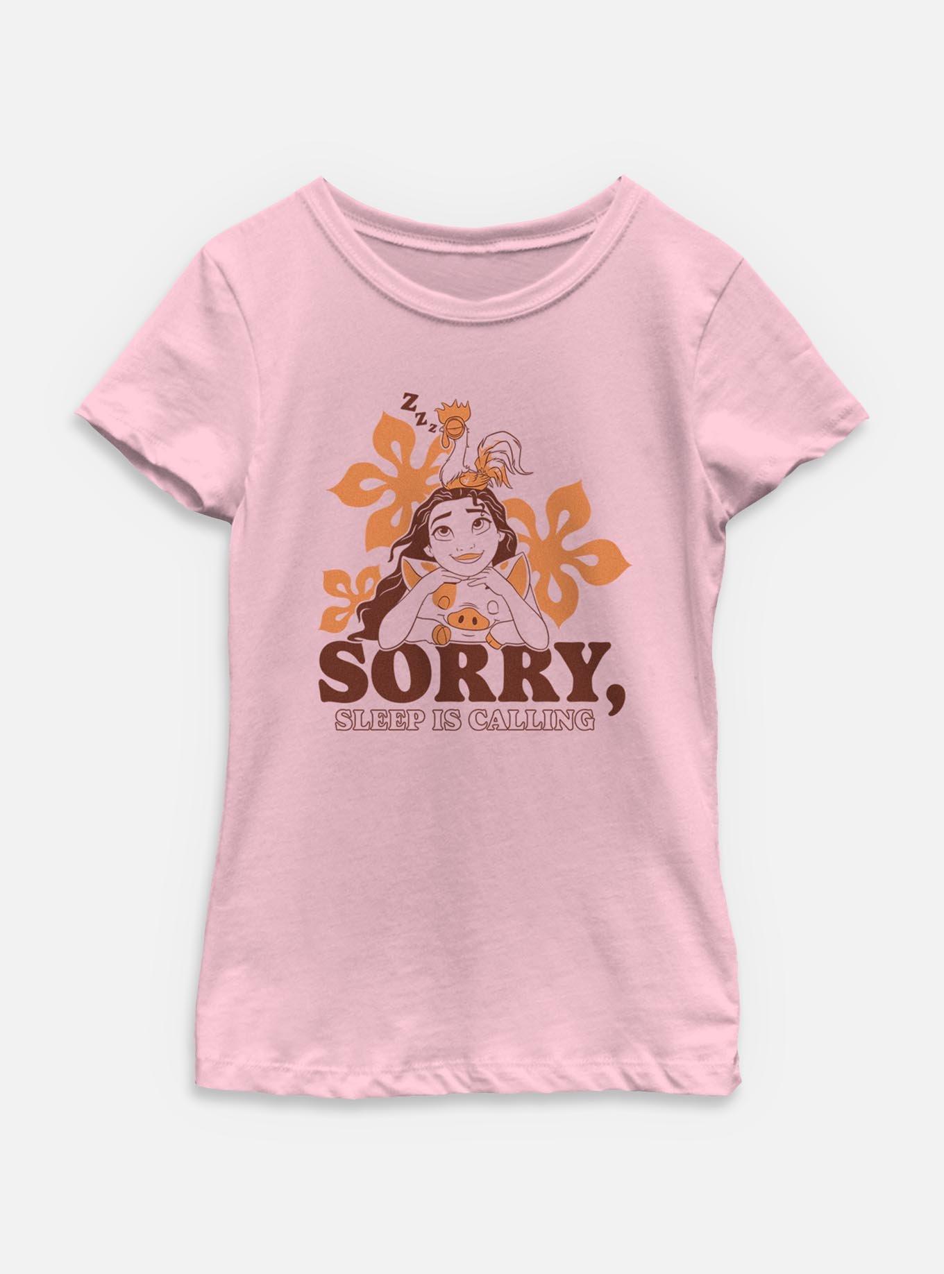 Disney Princesses Moana Sorry Sleep Is Calling Youth Girls T-Shirt, , hi-res