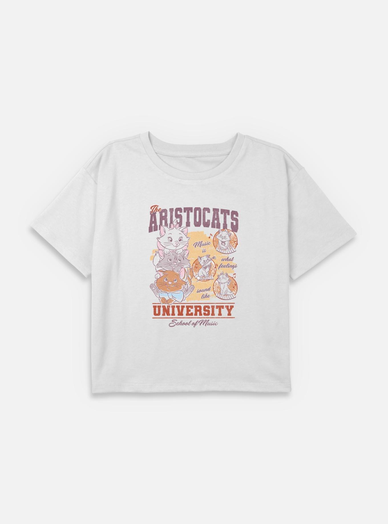 Disney The AristoCats School Of Music Youth Girls Boxy Crop T-Shirt, , hi-res