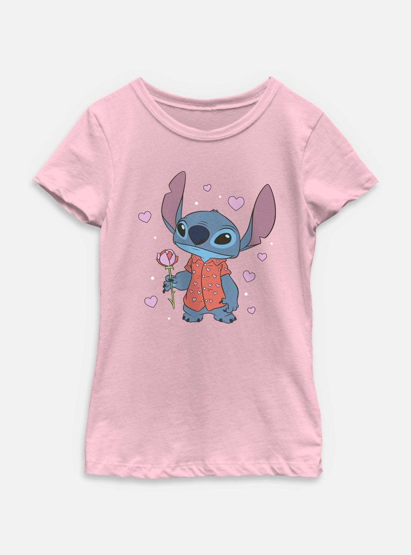 Disney Lilo & Stitch Be My Valentine Youth Girls T-Shirt, , hi-res
