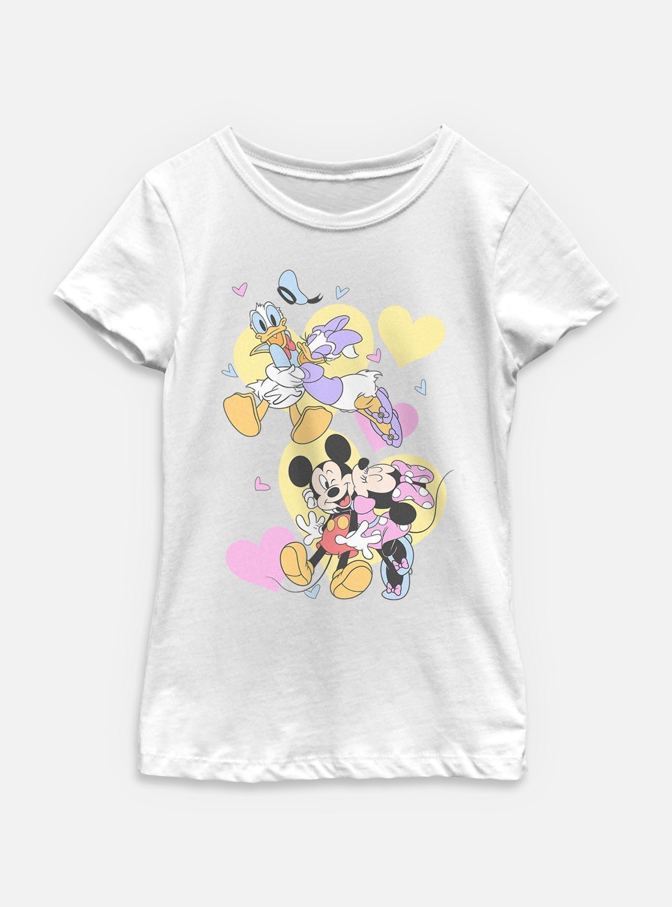 Disney Mickey Mouse Couple Of Loves Youth Girls T-Shirt, , hi-res
