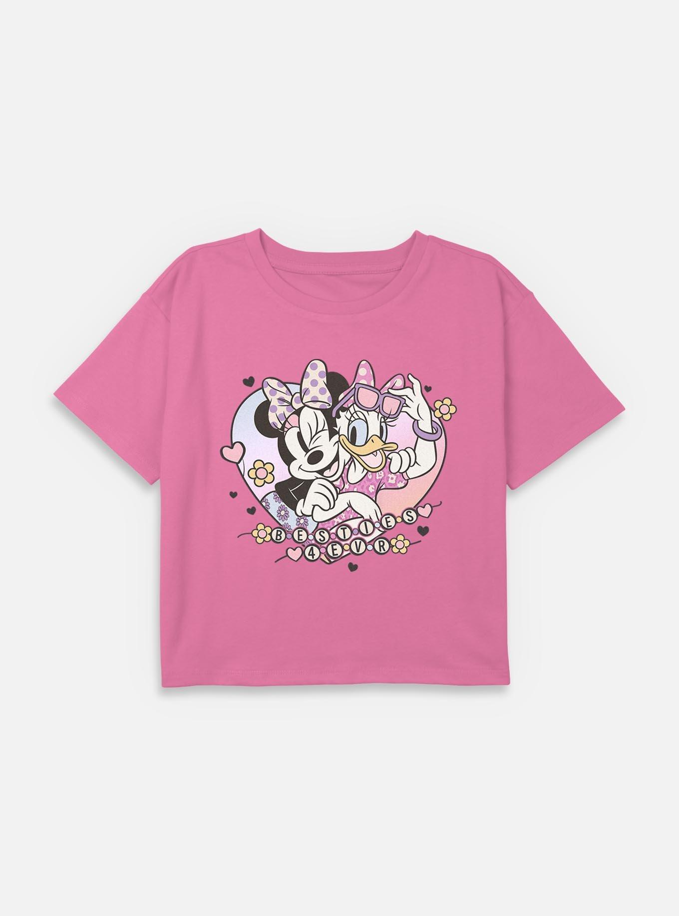 Disney Minnie Mouse & Daisy Bestie Bracelets Youth Girls Boxy Crop T-Shirt, , hi-res