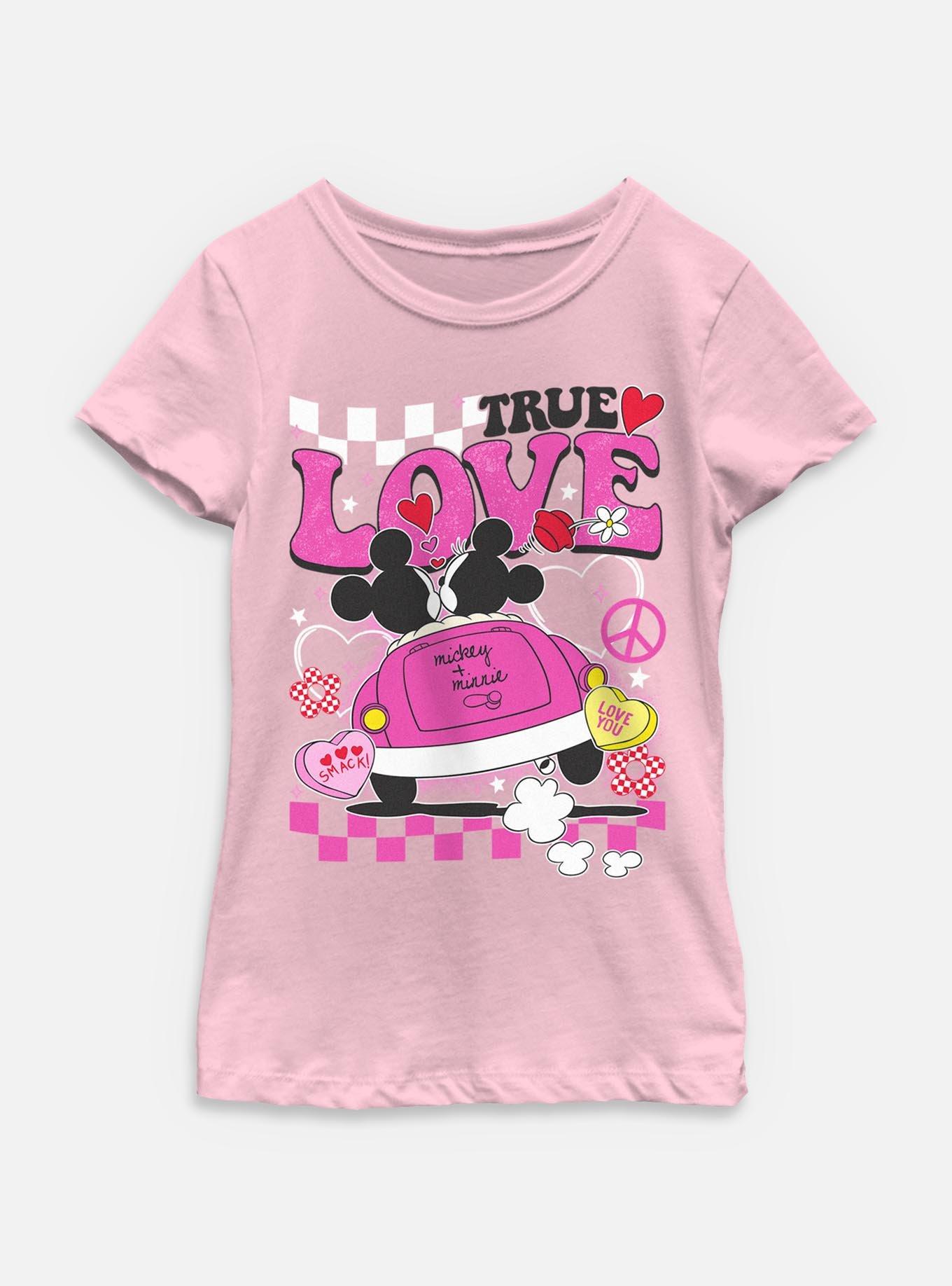 Disney Mickey Mouse & Minnie Love Bug Youth Girls T-Shirt, , hi-res