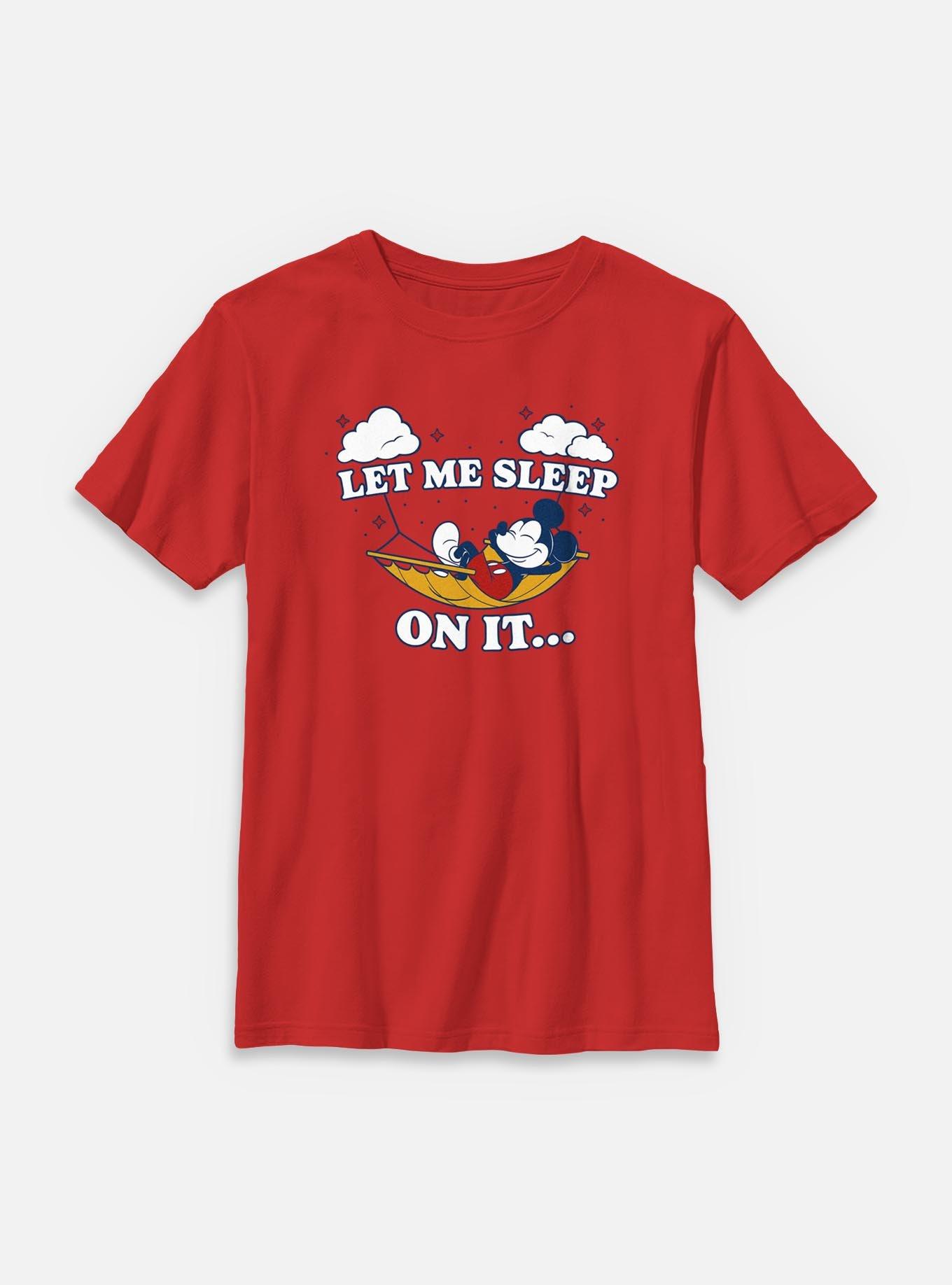Disney Mickey Mouse Let Me Sleep On It Youth T-Shirt, , hi-res
