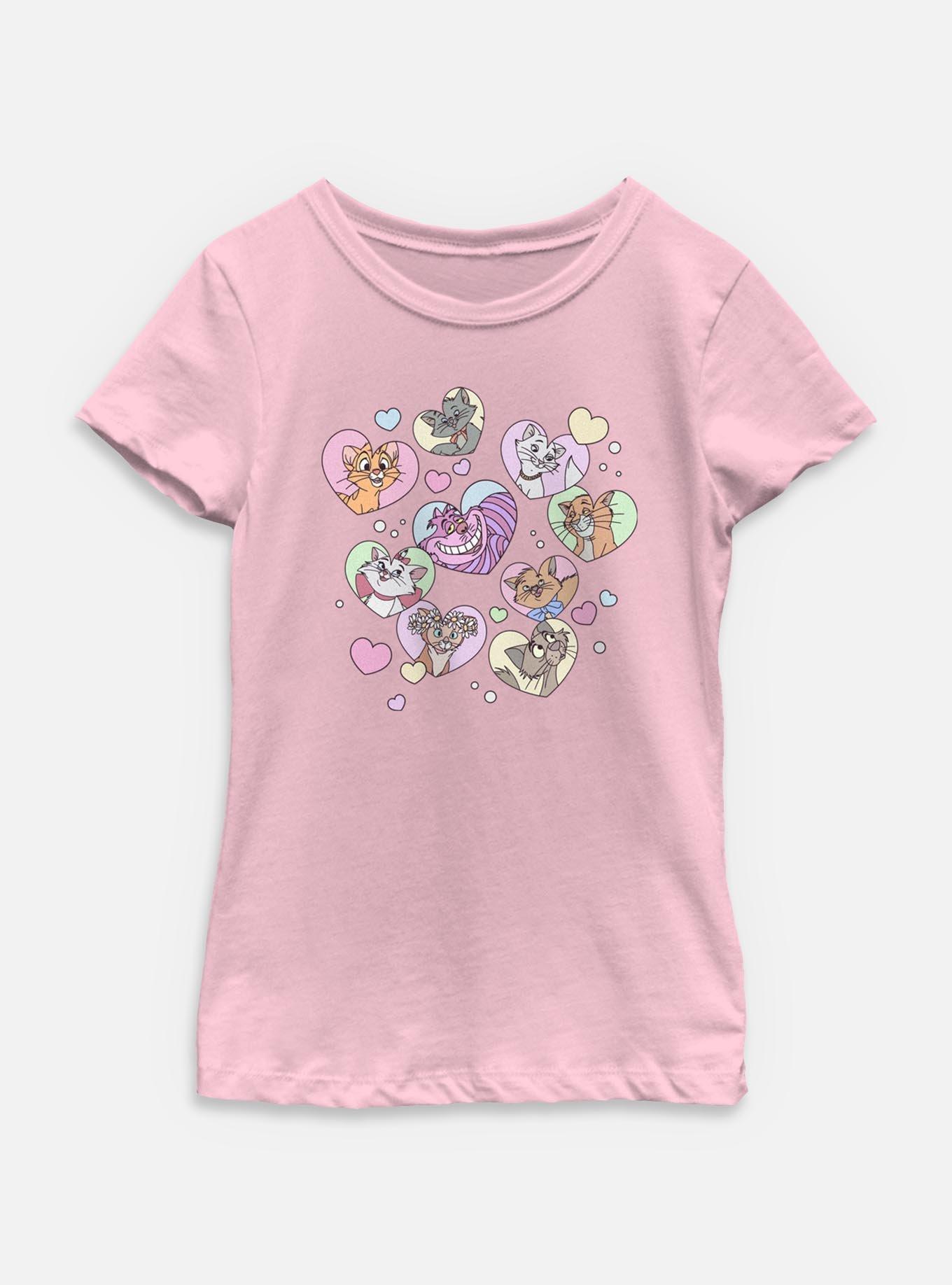 Disney Channel Cat Hearts Youth Girls T-Shirt, , hi-res