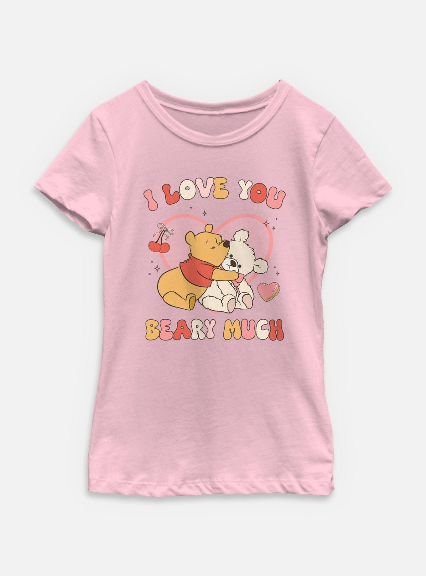 Disney Winnie The Pooh Love You Beary Much Youth Girls T-Shirt, , hi-res