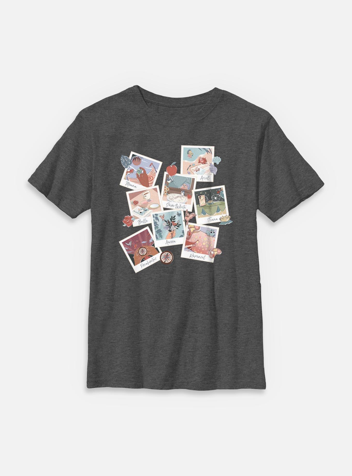Disney Princesses Polaroid Photo Scenes Youth T-Shirt, , hi-res