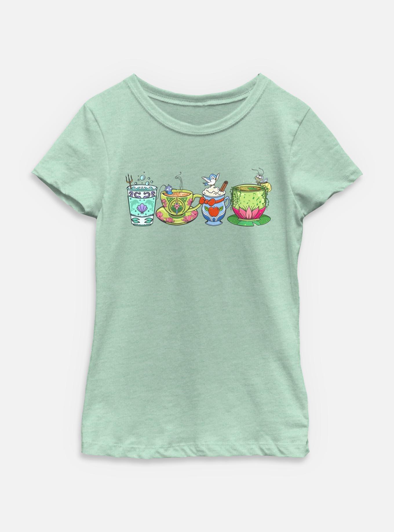 Disney Princesses Mug Line Youth Girls T-Shirt, , hi-res