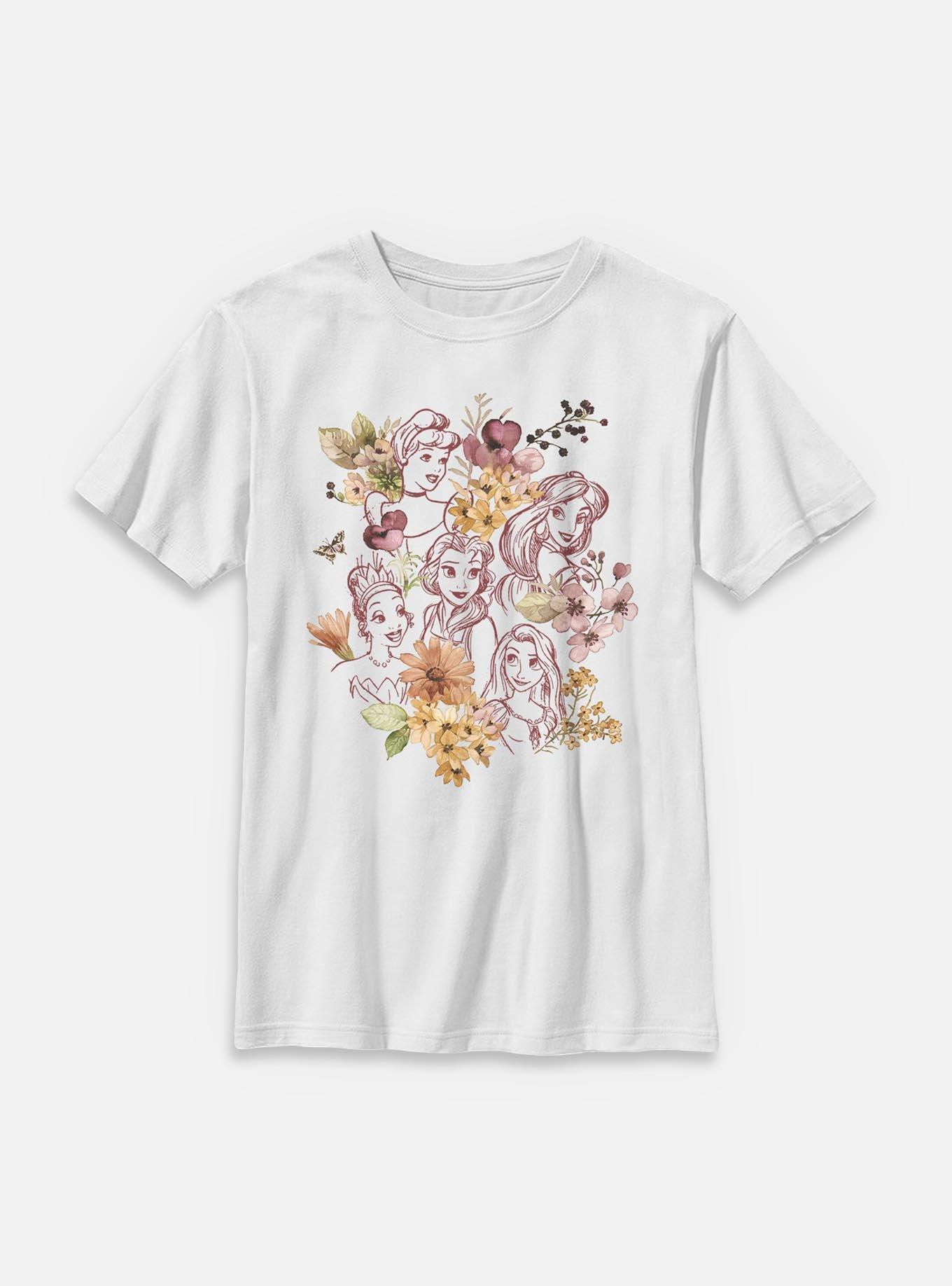 Disney Princesses Floral Princesses Youth T-Shirt