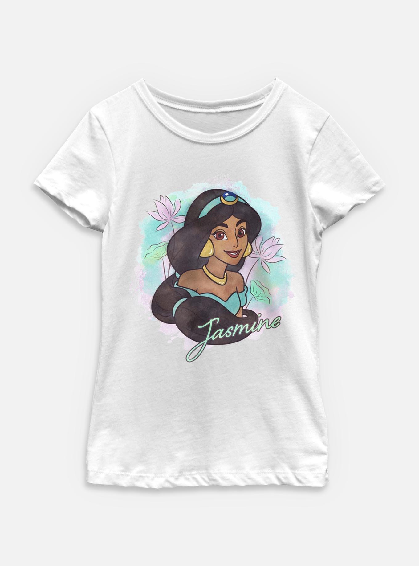 Disney Princesses Watercolor Jasmine Youth Girls T-Shirt, , hi-res