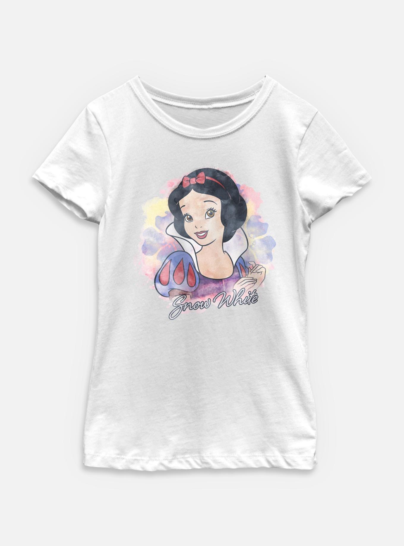 Disney Princesses Watercolor Snow White Youth Girls T-Shirt, , hi-res