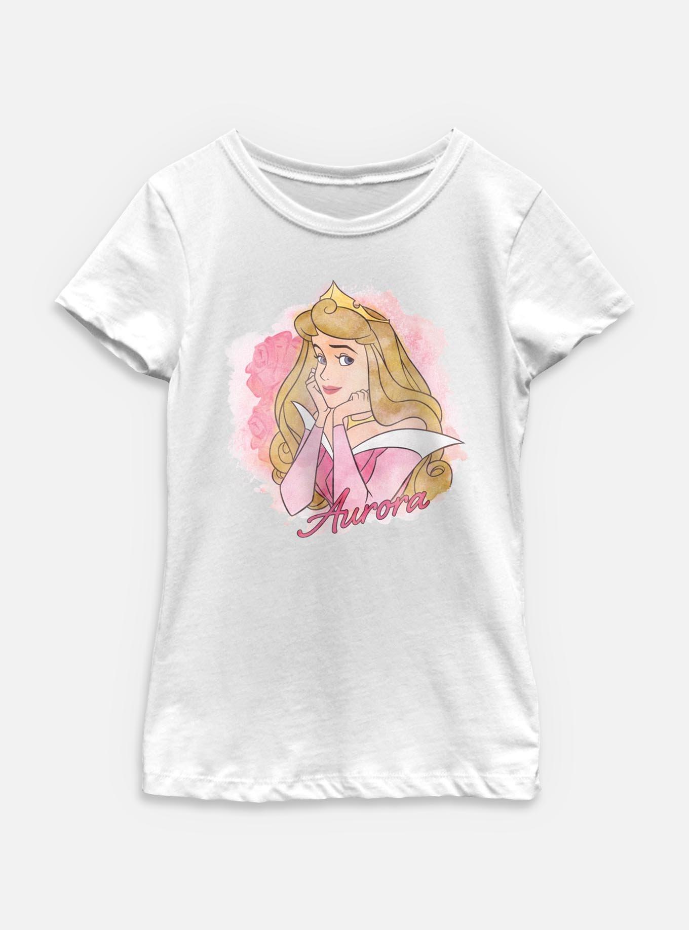 Disney Princesses Watercolor Aurora Youth Girls T-Shirt, , hi-res