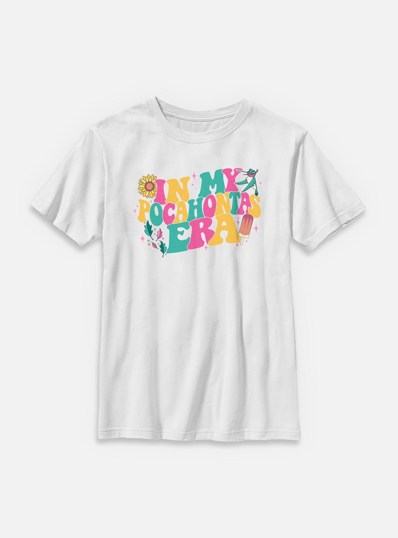 Disney Princesses In My Pocahontas Era Youth T-Shirt, WHITE, hi-res