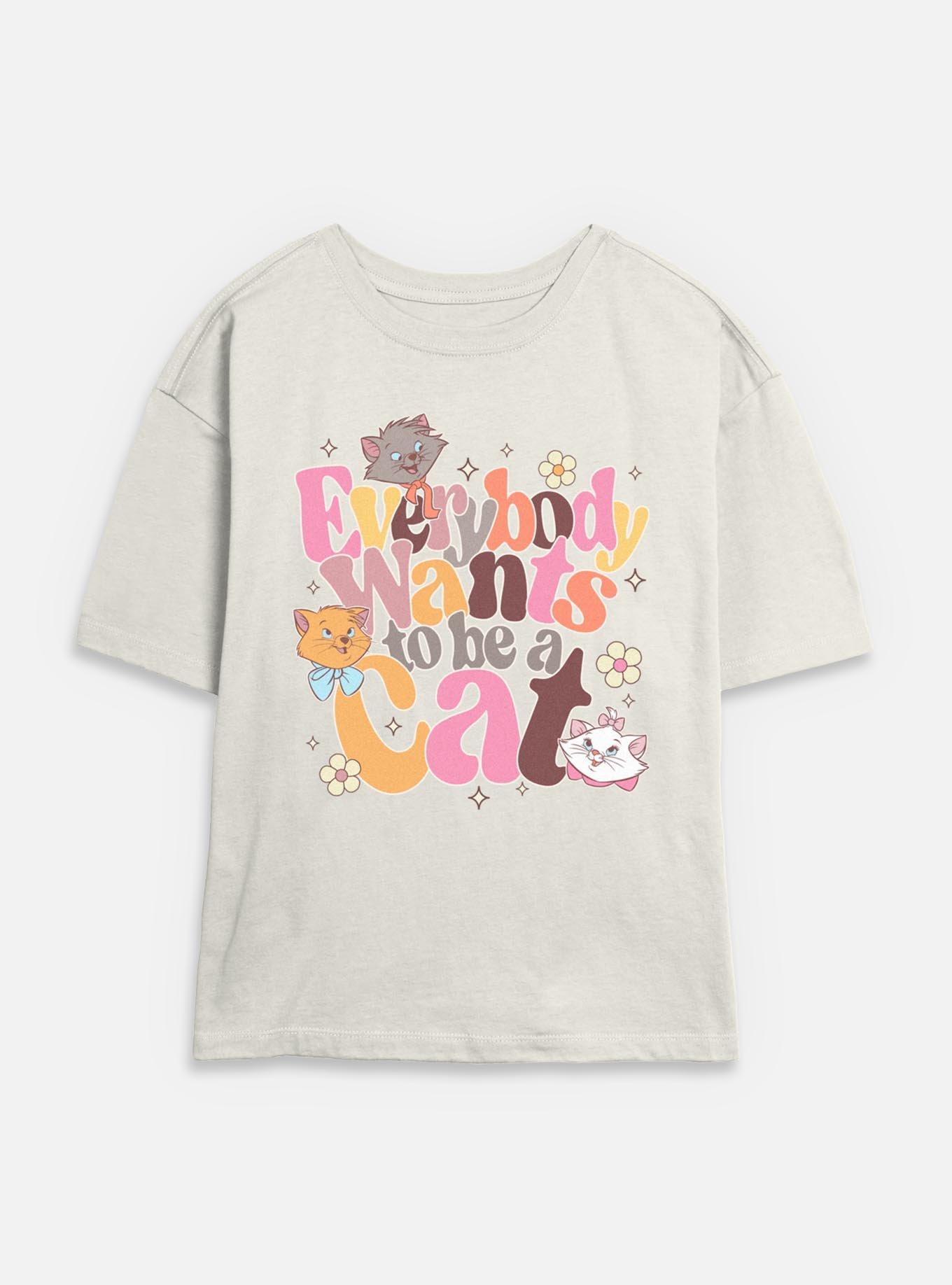 Disney The AristoCats Everybody Wants To Be A Cat Womens Skimmer T-Shirt, , hi-res