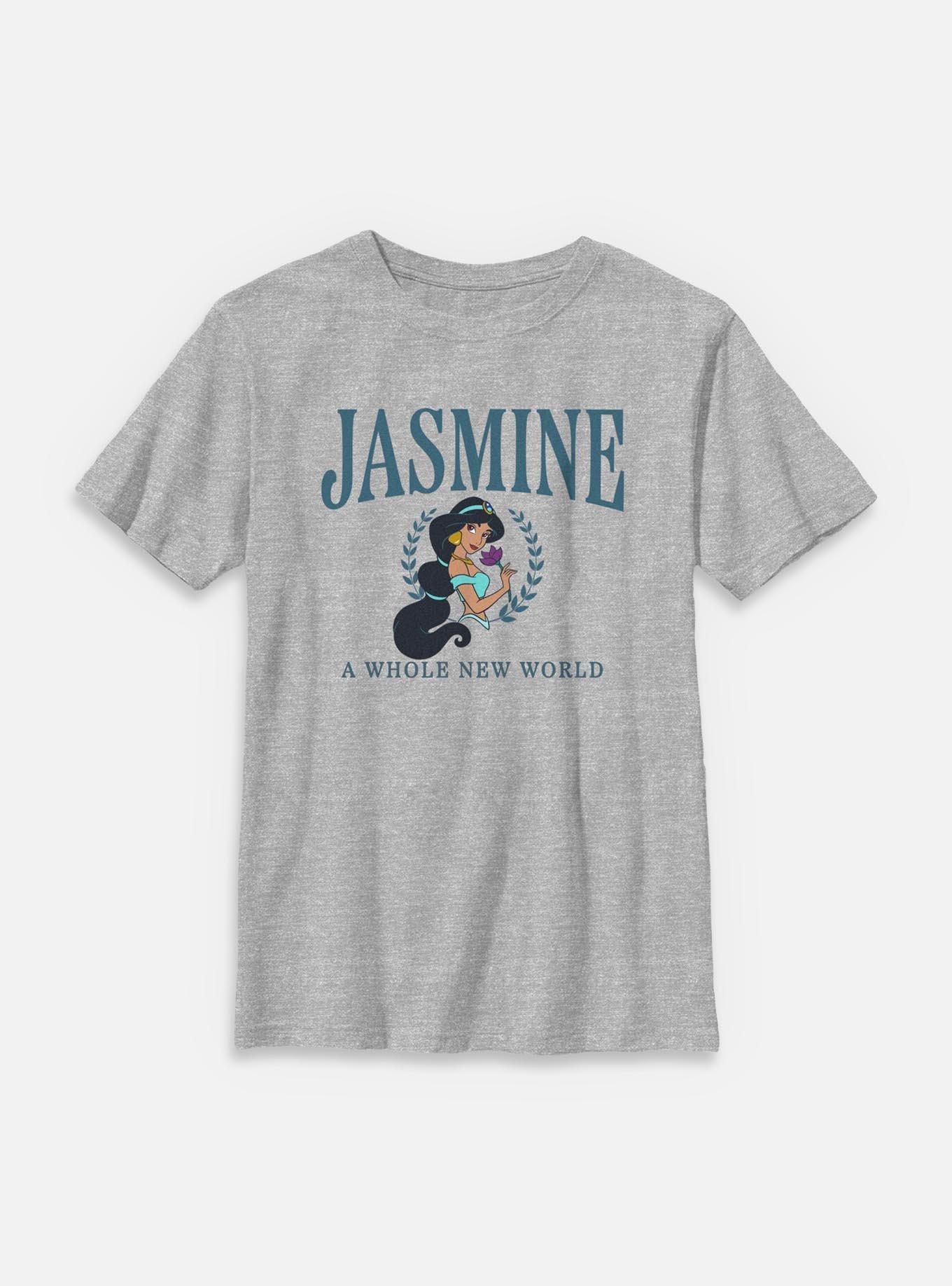 Disney Princesses Jasmine Collegiate Youth T-Shirt, , hi-res