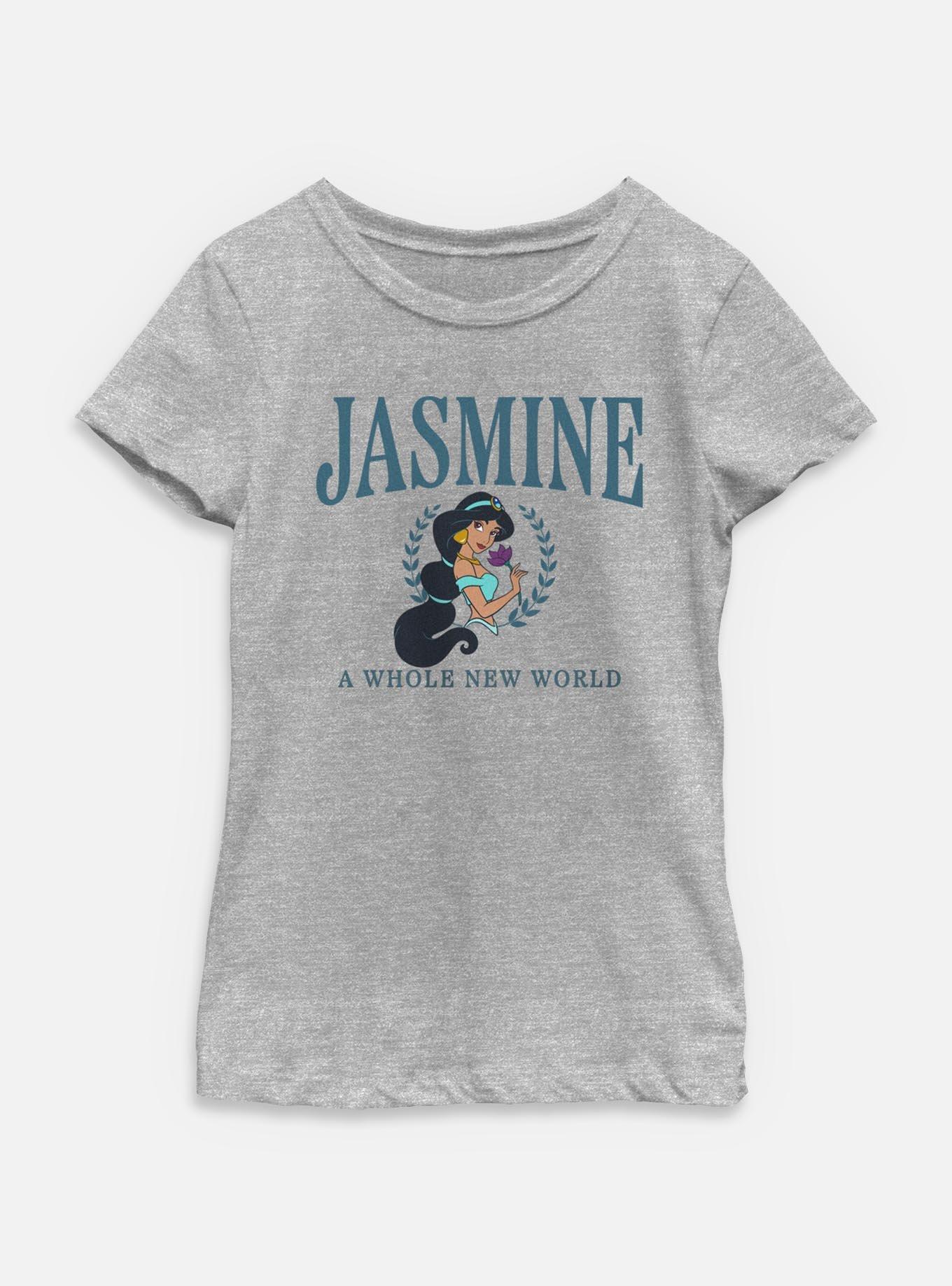 Disney Princesses Jasmine Collegiate Youth Girls T-Shirt, , hi-res