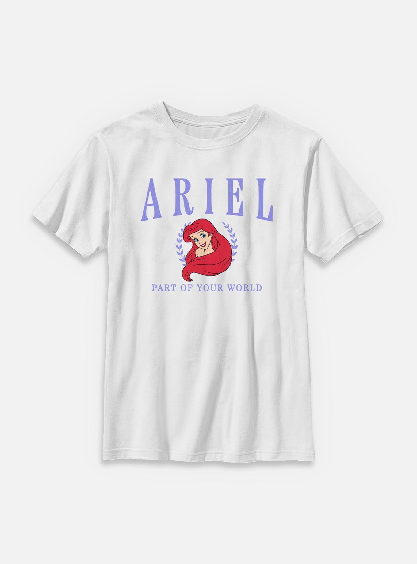 Disney Princesses Ariel Collegiate Youth T-Shirt, , hi-res