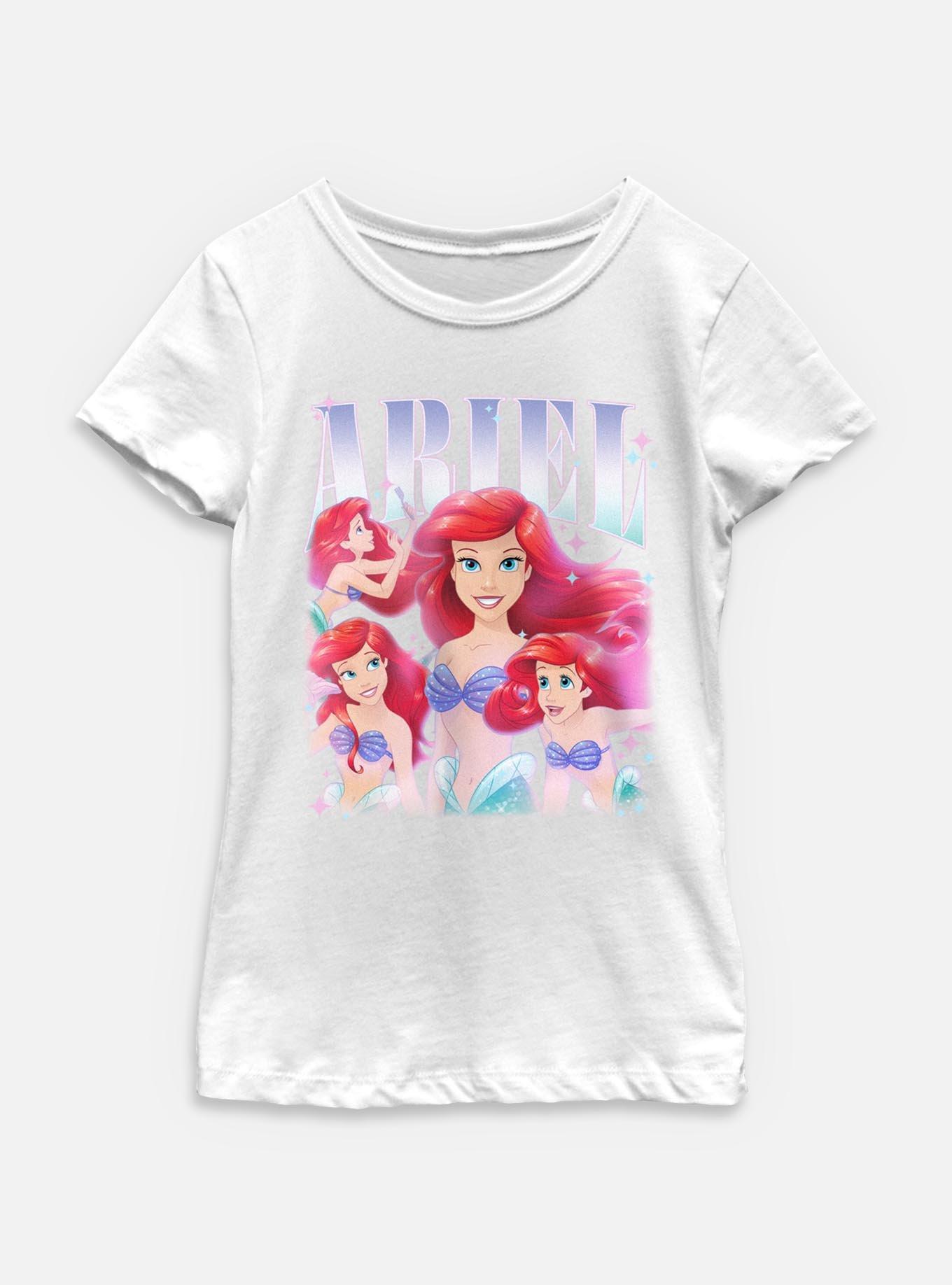 Disney Princesses Retro Ariel Youth Girls T-Shirt, , hi-res