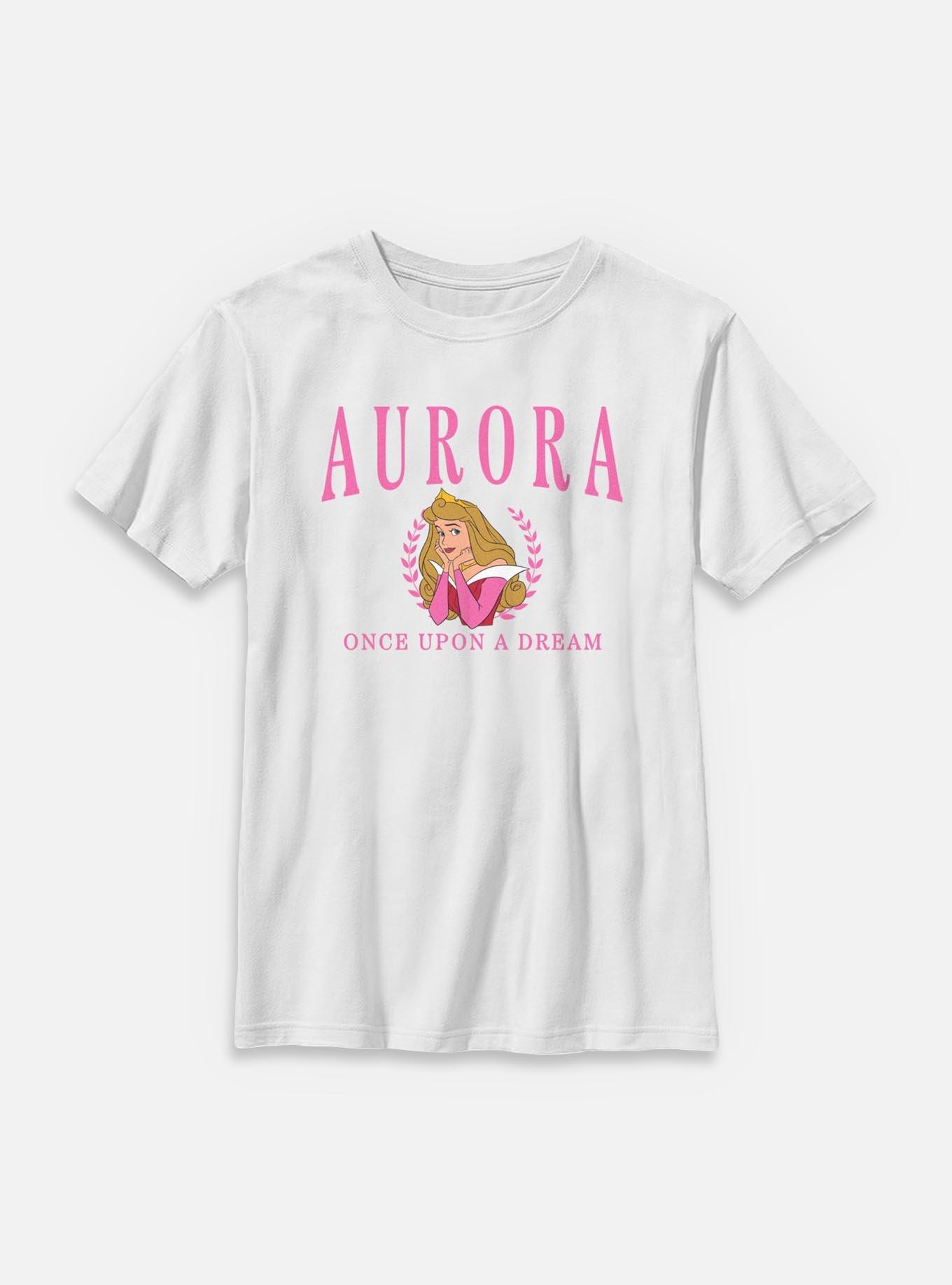 Disney Princesses Aurora Collegiate Youth T-Shirt, , hi-res