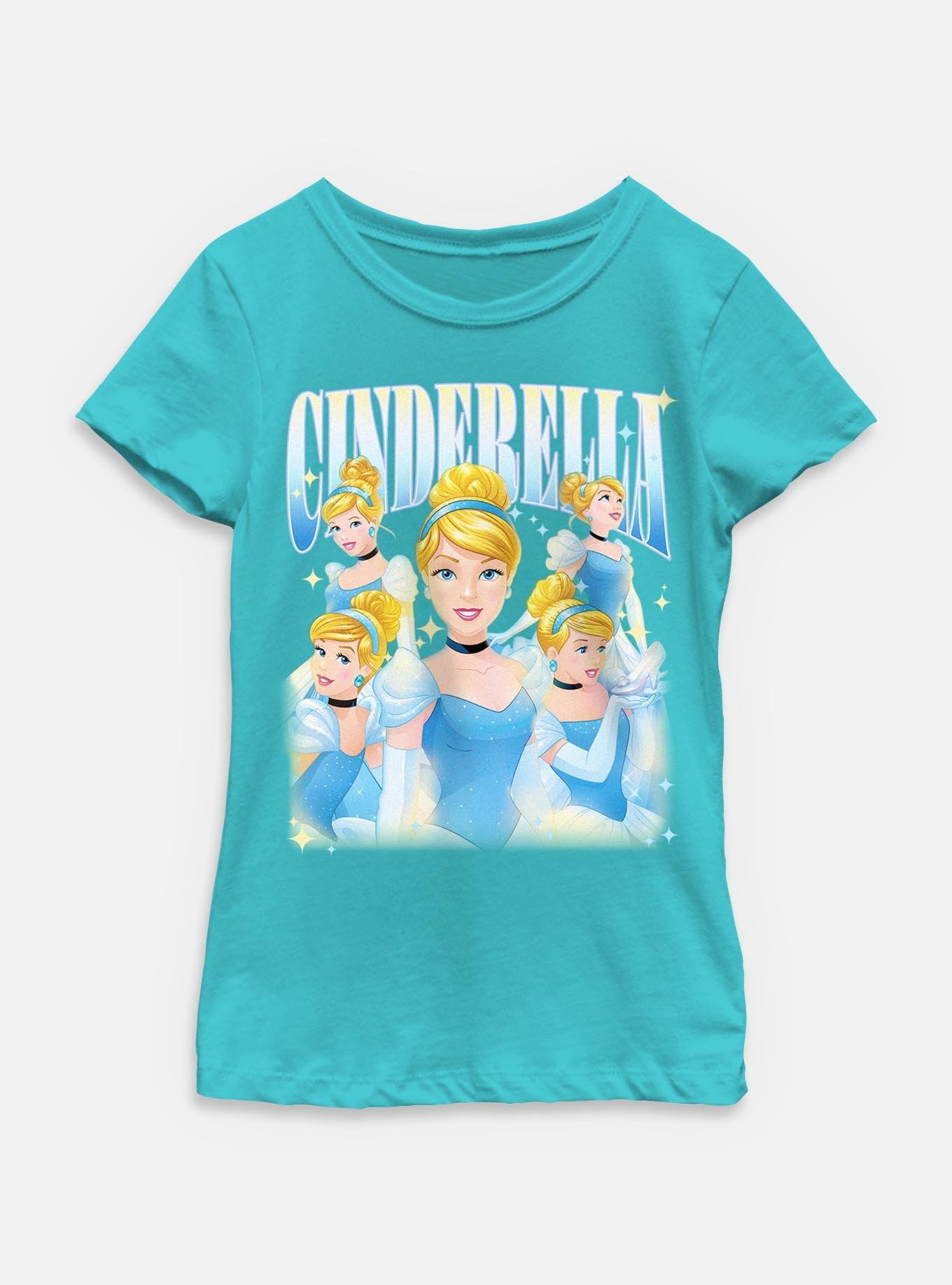Disney Princesses Retro Cinderella Youth Girls T-Shirt, , hi-res