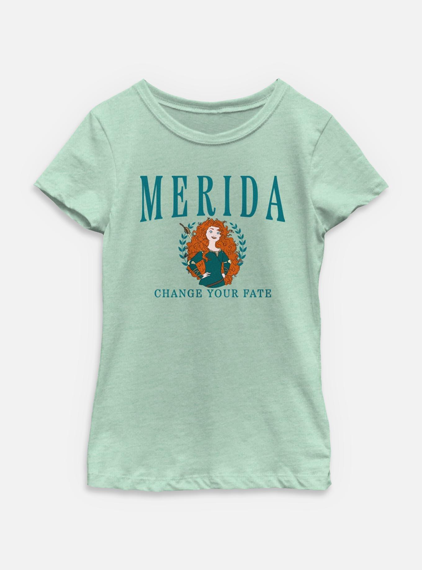 Disney Princesses Merida Collegiate Youth Girls T-Shirt, MINT, hi-res