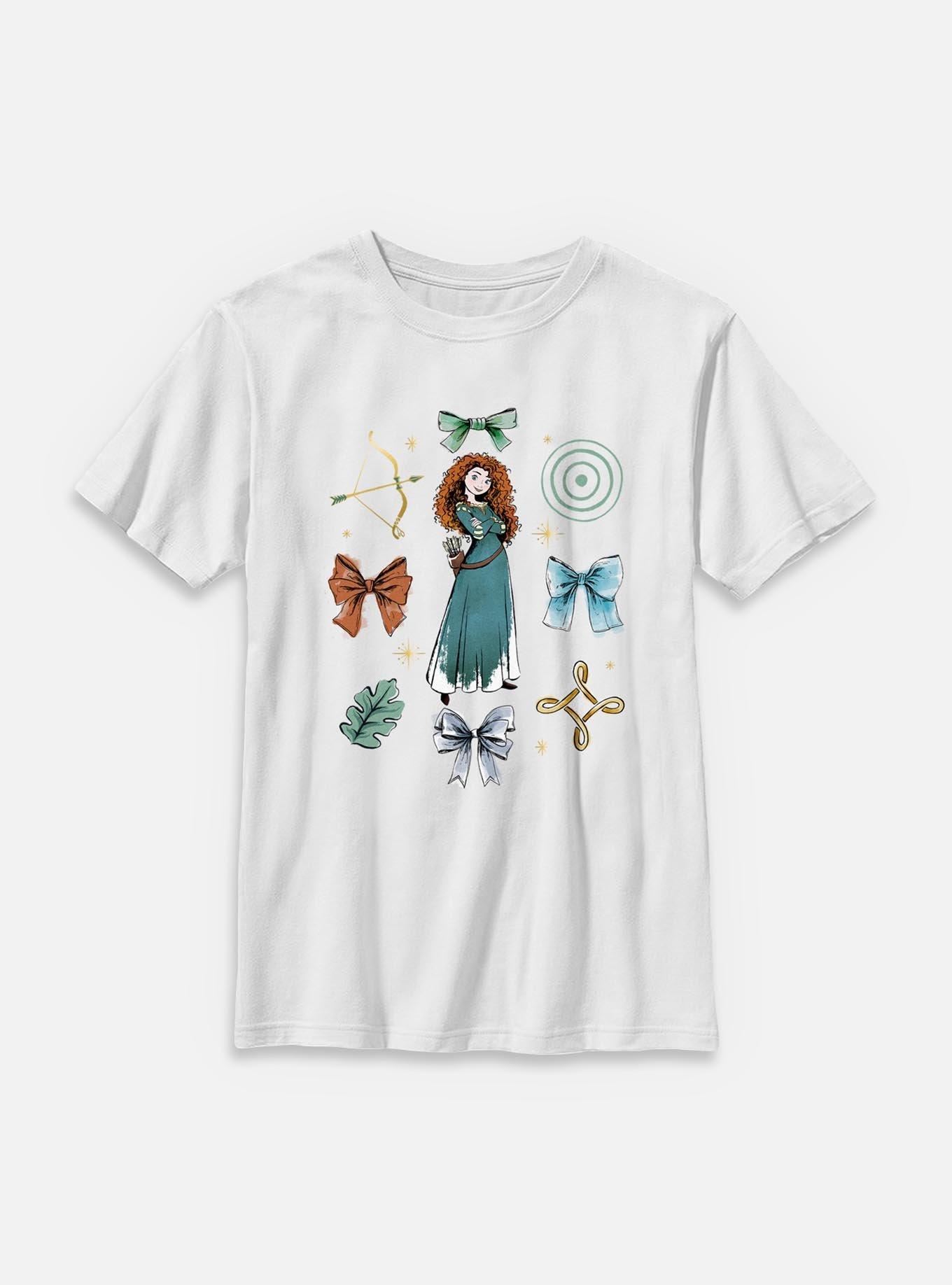 Disney Princesses Merida Bow Icons Youth T-Shirt, , hi-res