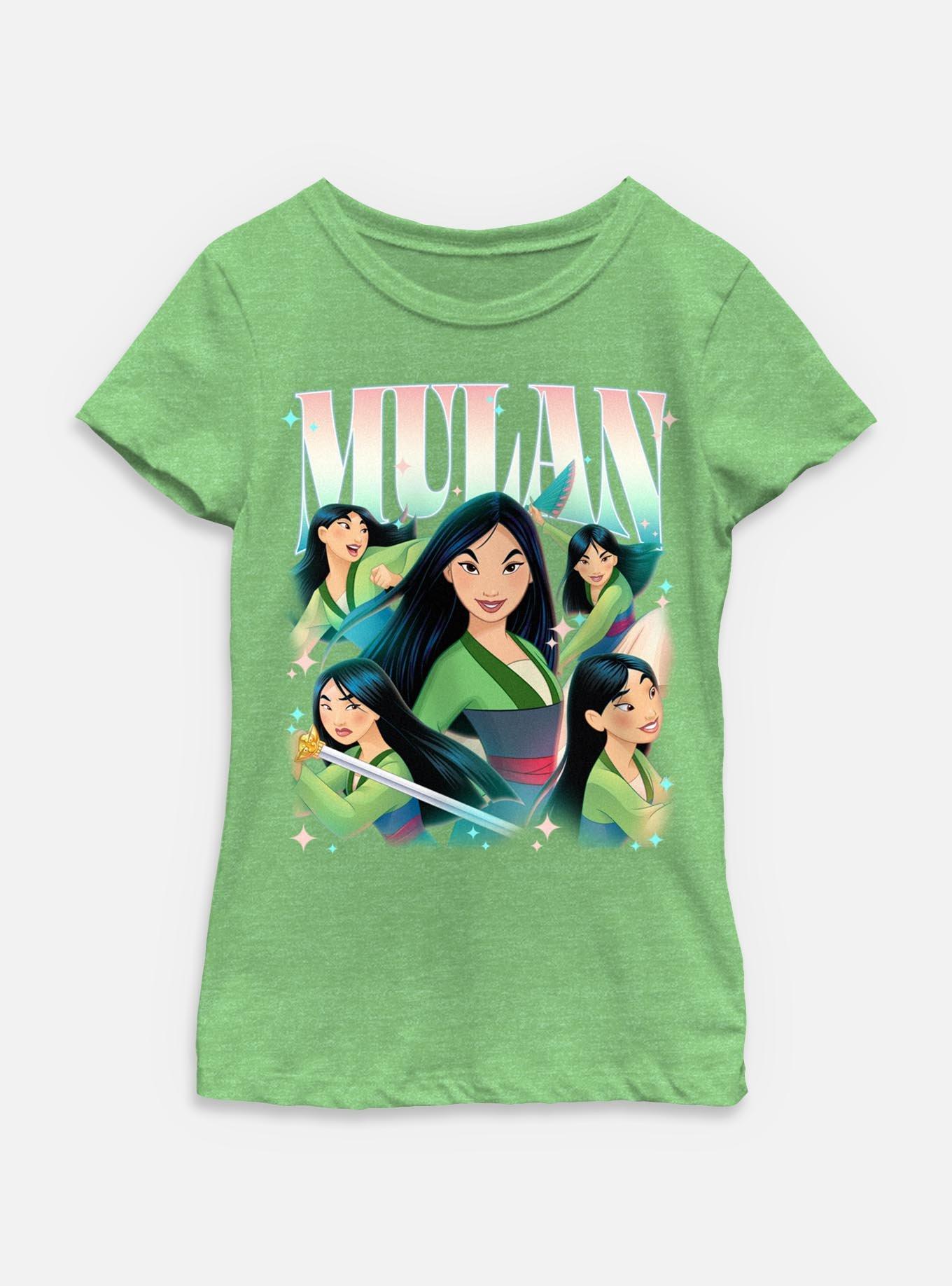 Disney Princesses Retro Mulan Youth Girls T-Shirt, , hi-res