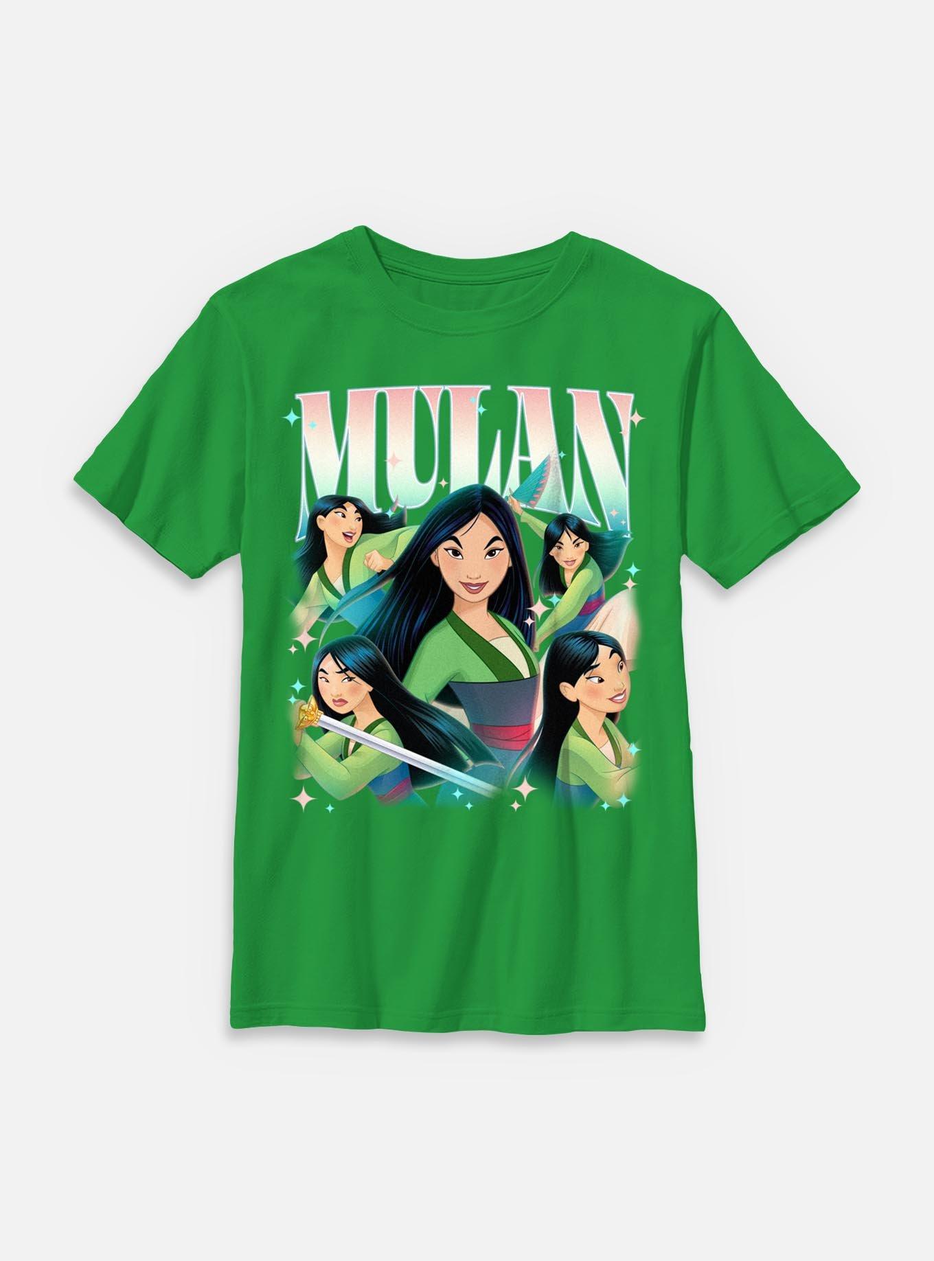 Disney Princesses Retro Mulan Youth T-Shirt, , hi-res