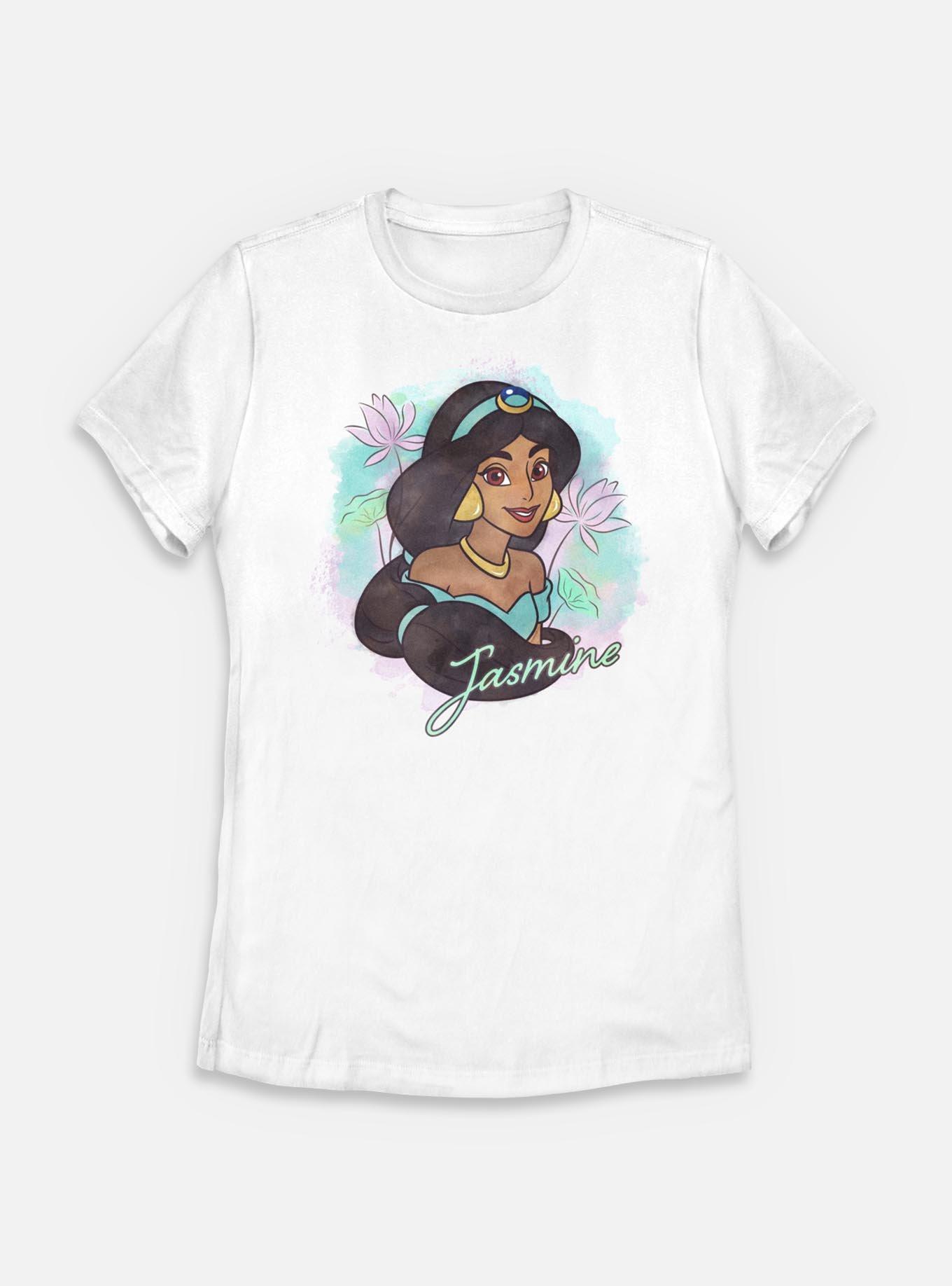 Disney Princesses Watercolor Jasmine Womens T-Shirt, , hi-res
