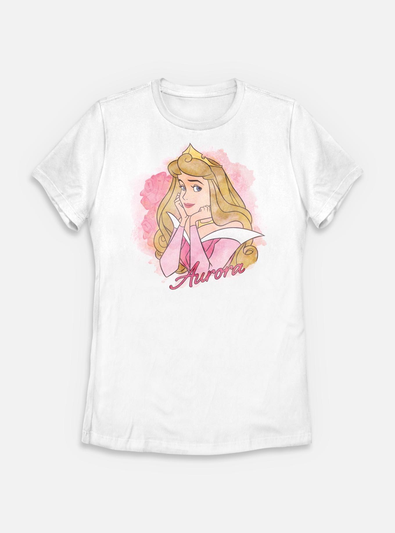 Disney Princesses Watercolor Aurora Womens T-Shirt, , hi-res