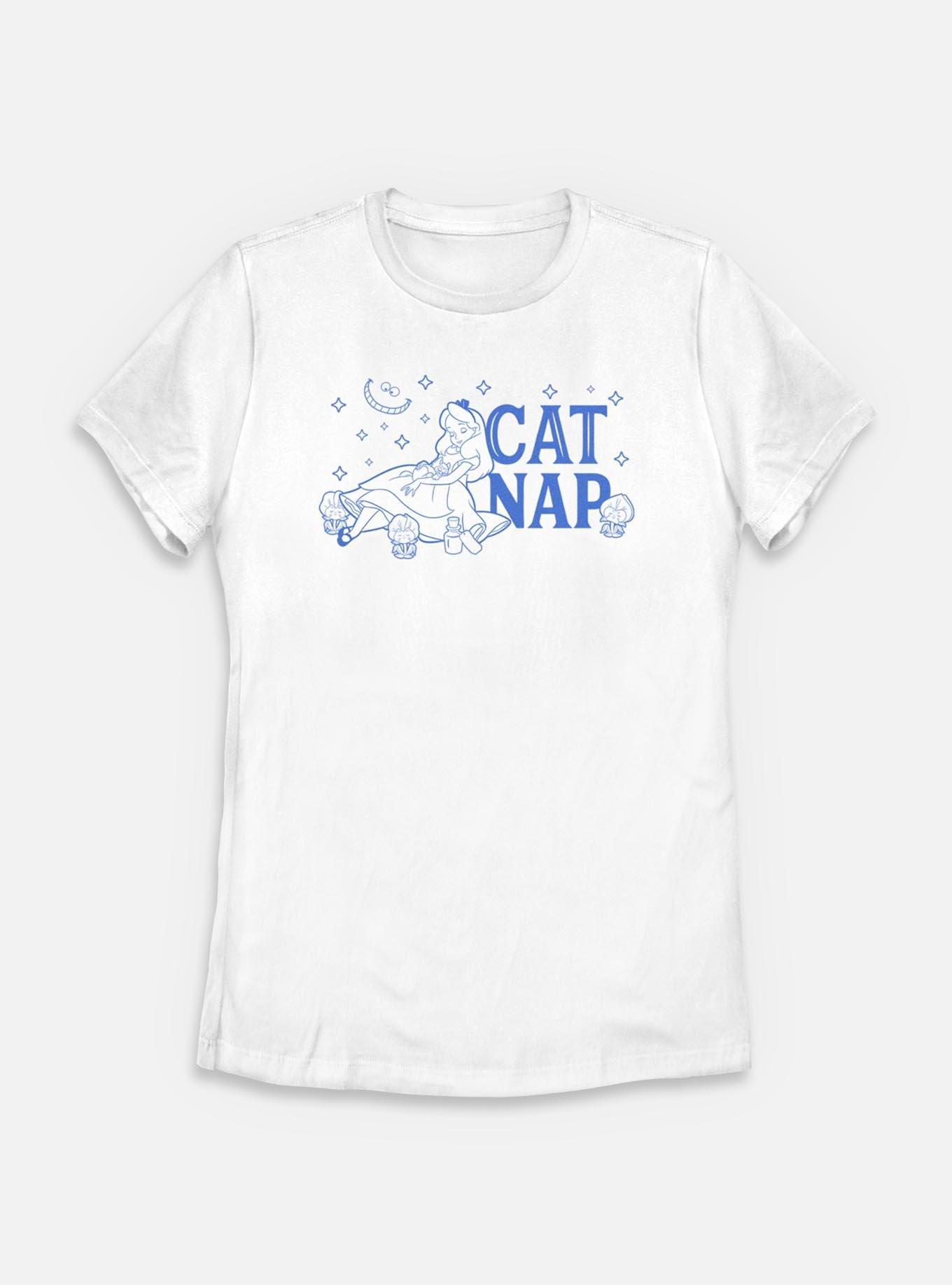 Disney Alice in Wonderland Cat Nap Womens T-Shirt, , hi-res