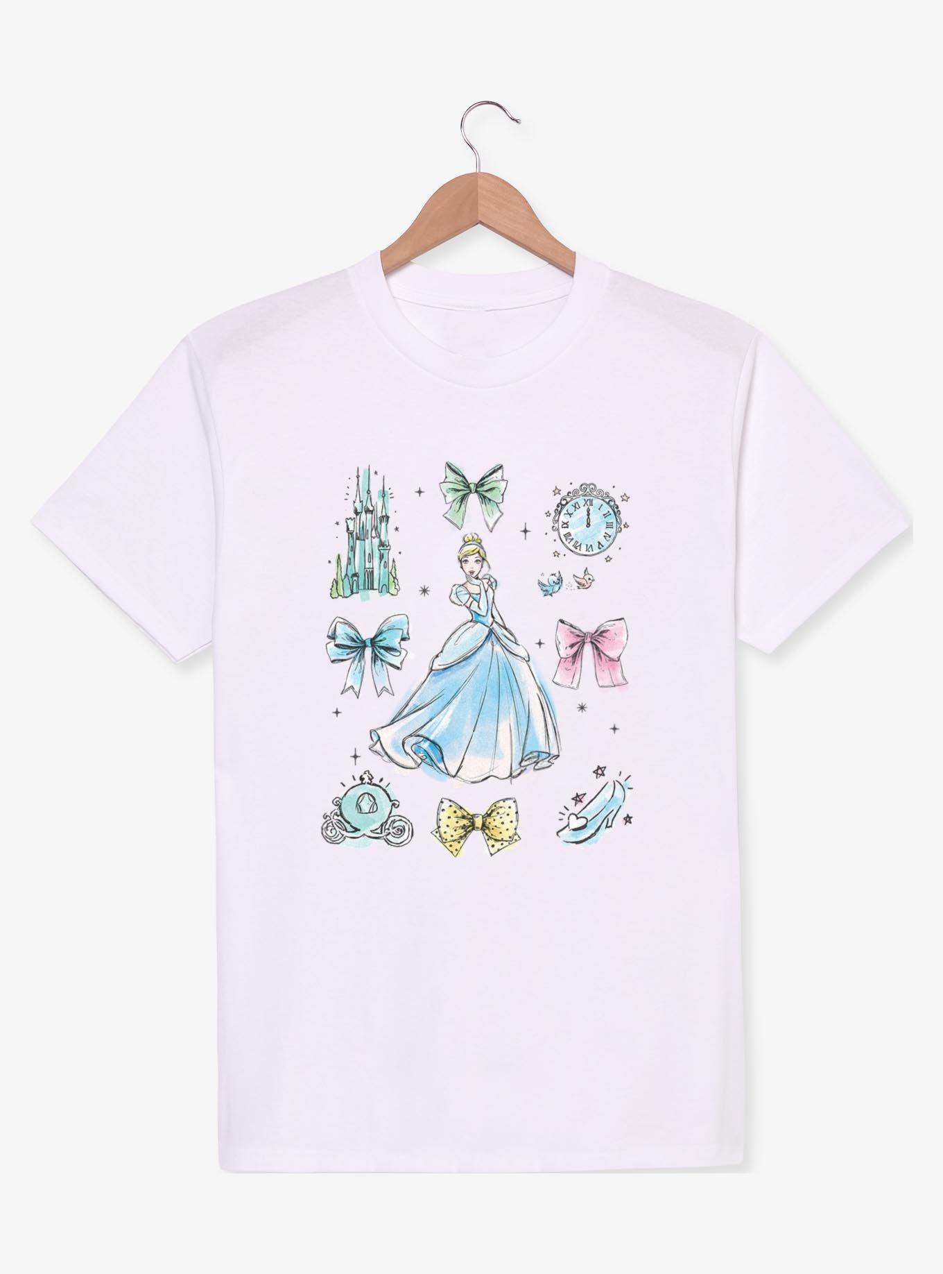 Disney Princesses Cinderella Bow Icons T-Shirt