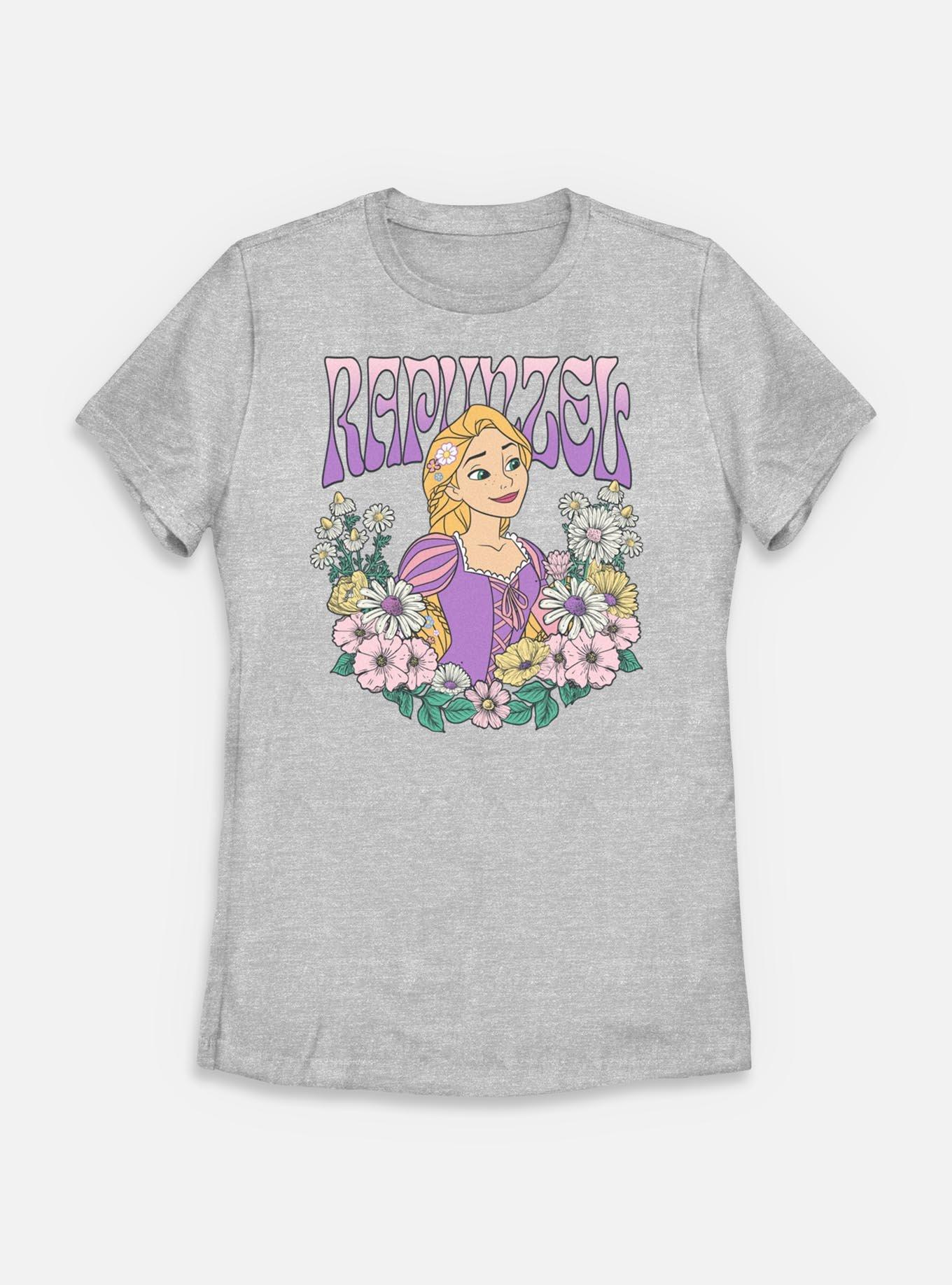 Disney Princesses Rapunzel Floral Wreath Womens T-Shirt, , hi-res