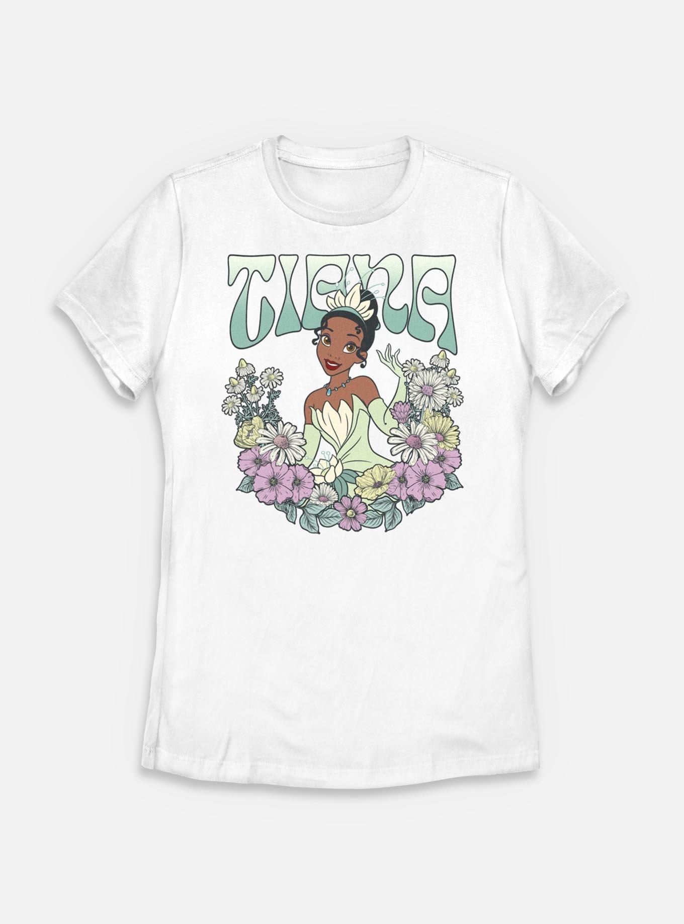 Disney Princesses Tiana Floral Wreath Womens T-Shirt, , hi-res