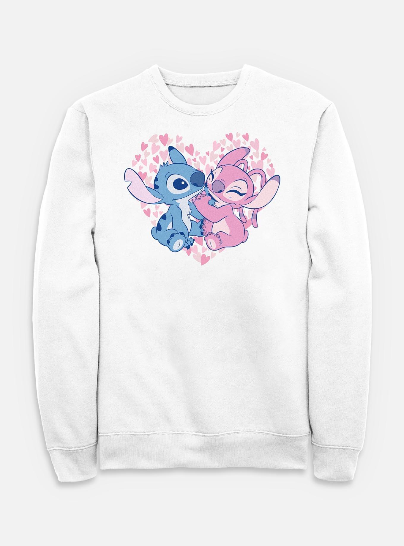 Disney Lilo & Stitch With Angel Heart Sweatshirt, , hi-res