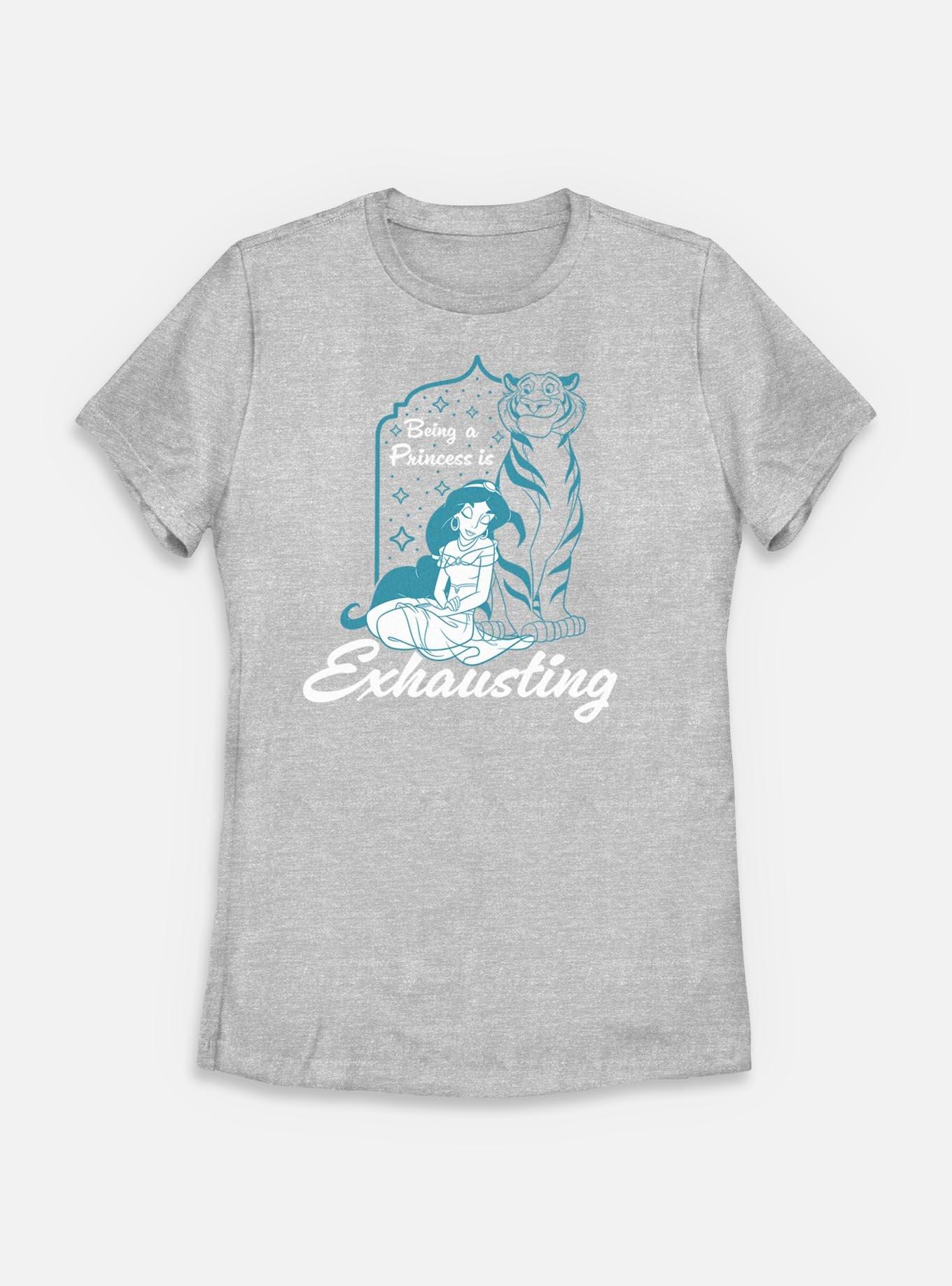 Disney Princesses Jasmine Being A Princess Is Exhausting Womens T-Shirt, , hi-res