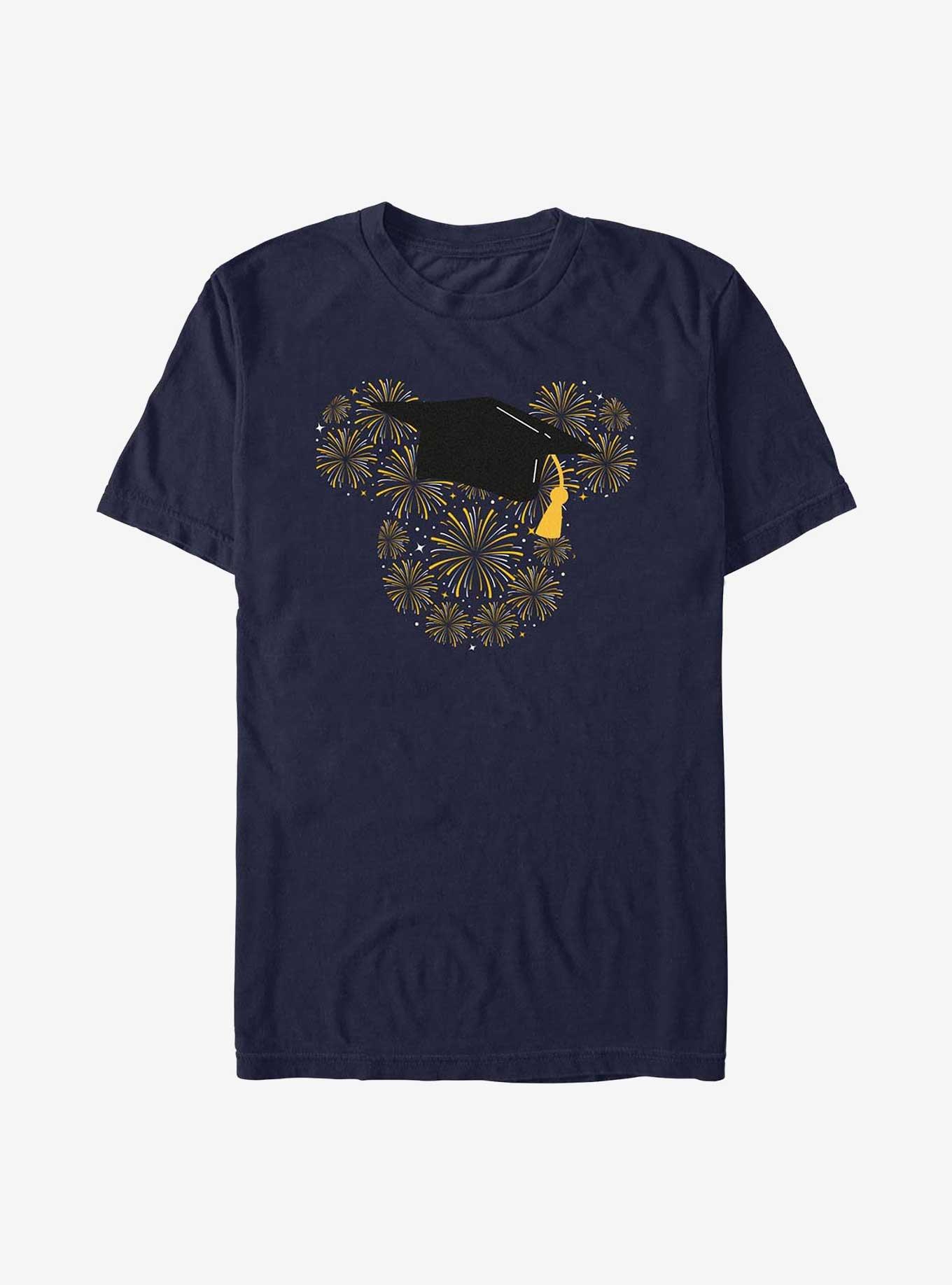 Disney Mickey Mouse Graduated Firework Ears T-Shirt, NAVY, hi-res