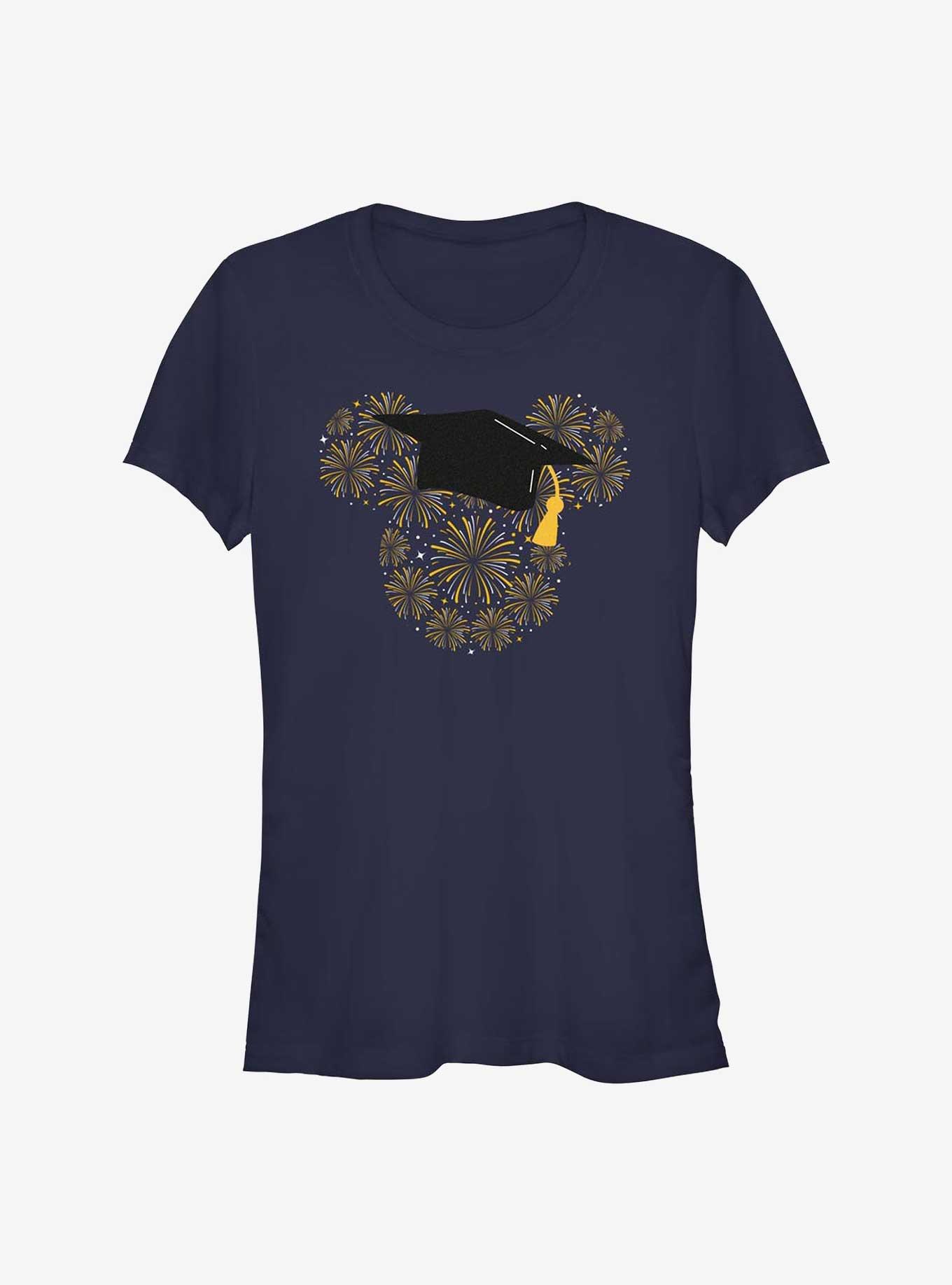 Disney Mickey Mouse Graduated Firework Ears Girls T-Shirt, NAVY, hi-res