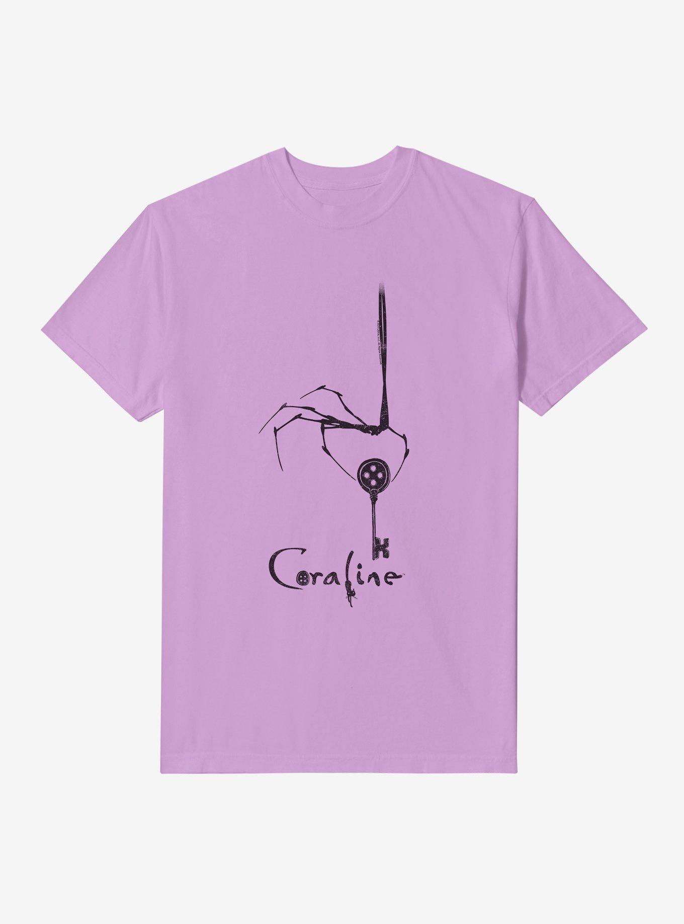 Coraline Button Skeleton Key Garment-Dyed T-Shirt, , hi-res
