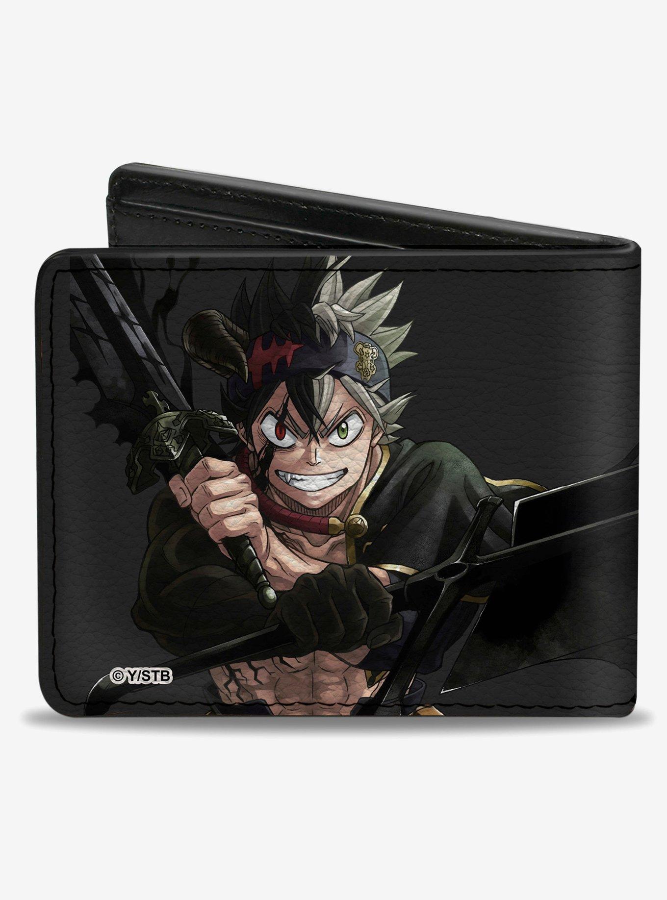 Black Clover Black Asta Anti Magic Pose Bifold Wallet, , hi-res