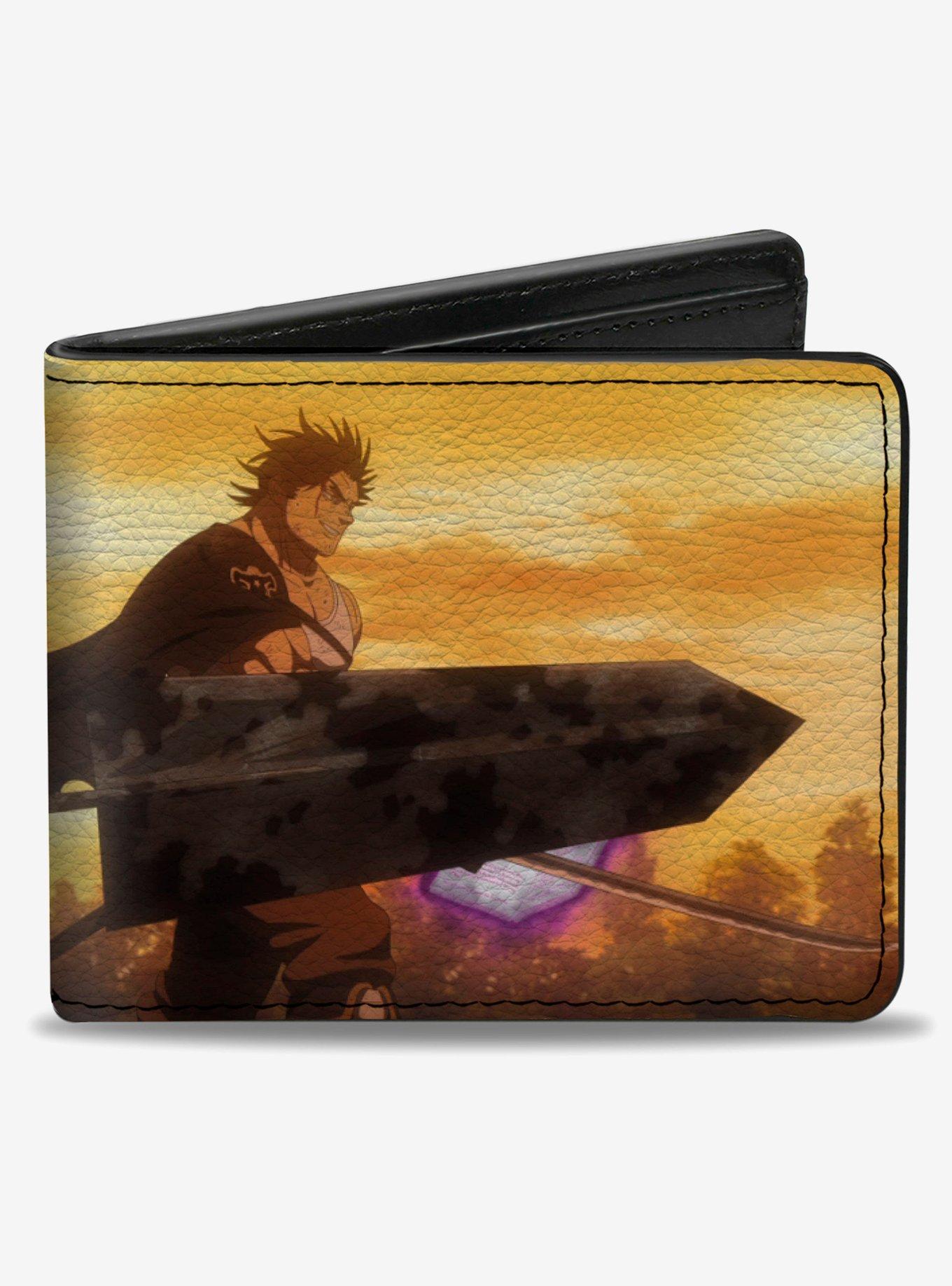 Black Clover Asta Holding Demon Slayer Sword and Yami Scene Bifold Wallet, , hi-res